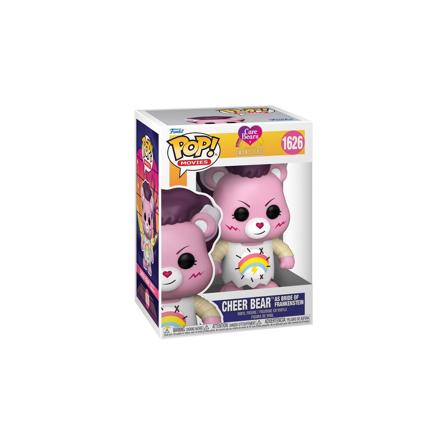 Figura POP Care Bears x Monsters Cheer Bear as Bride of Frankenstein