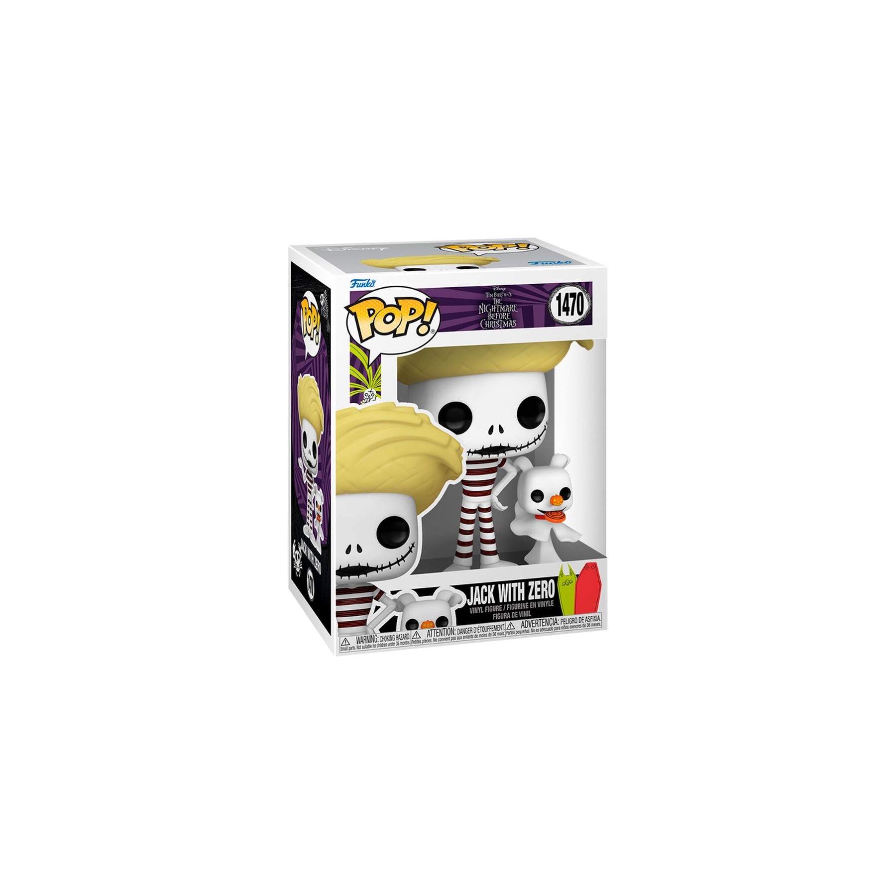 Figura POP Disney Pesadilla Antes de Navidad Jack with Zero