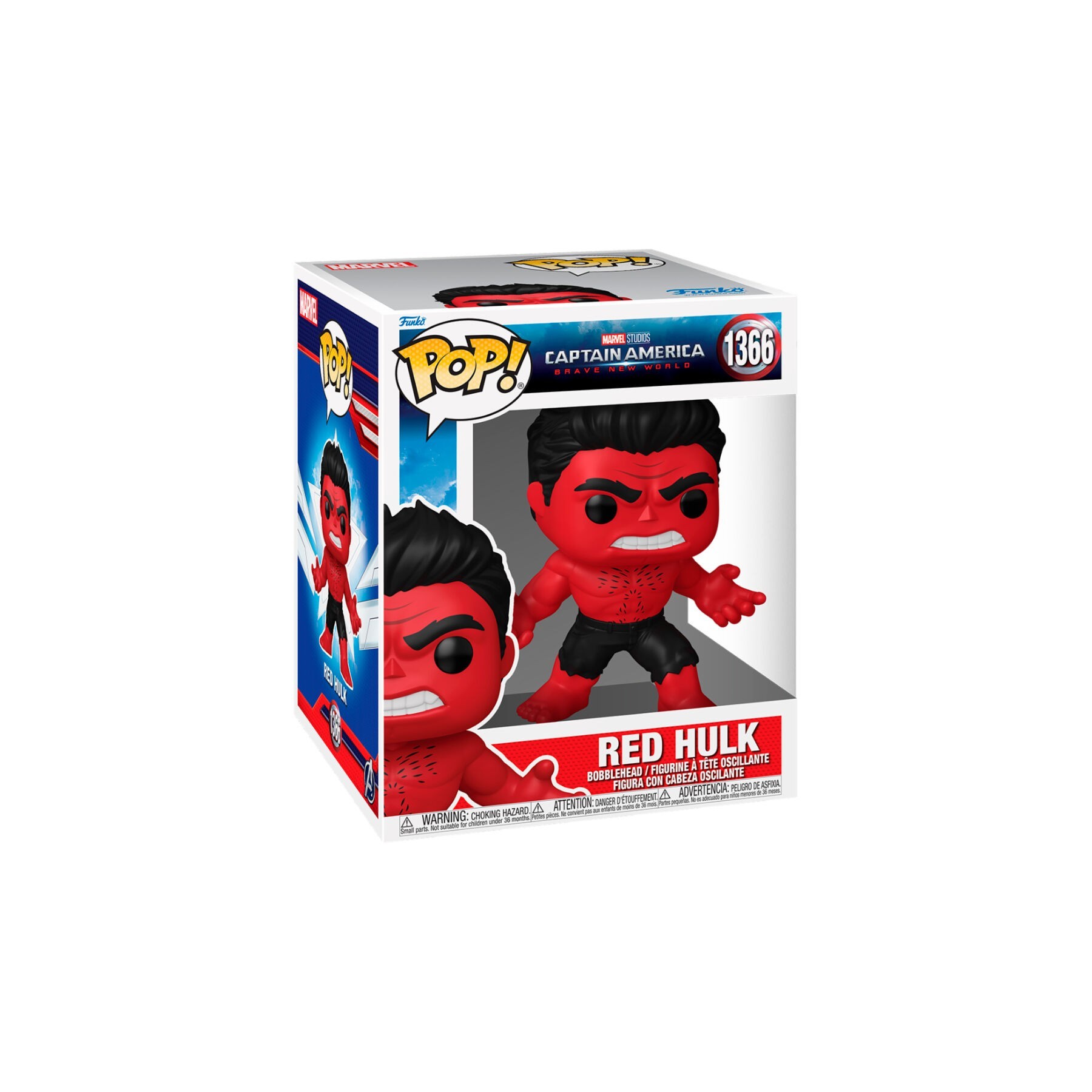 Figura POP Super Marvel Capitan America Brave New World Red Hulk