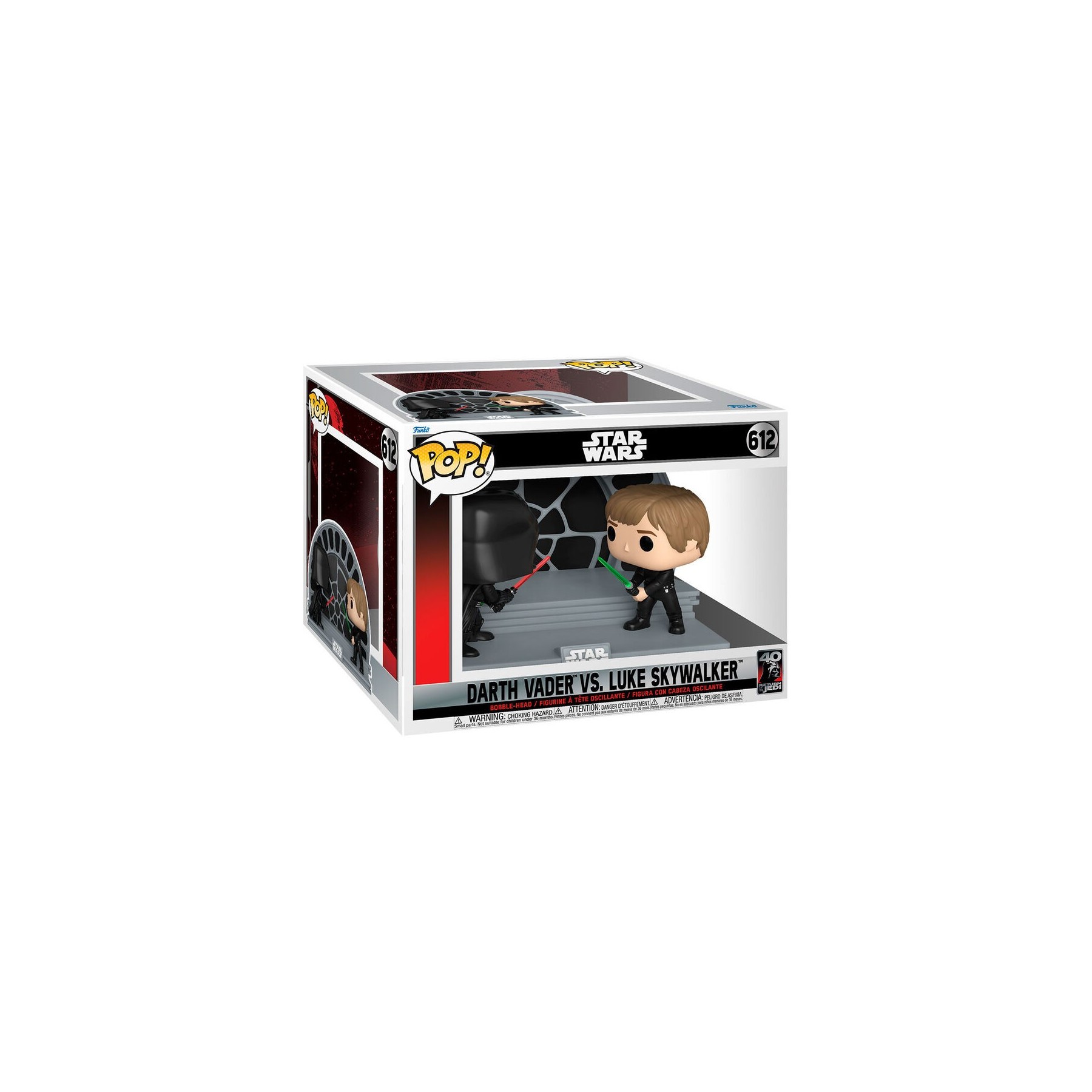 Figura POP Star Wars 40th Darth Vader VS Luke Skywalker