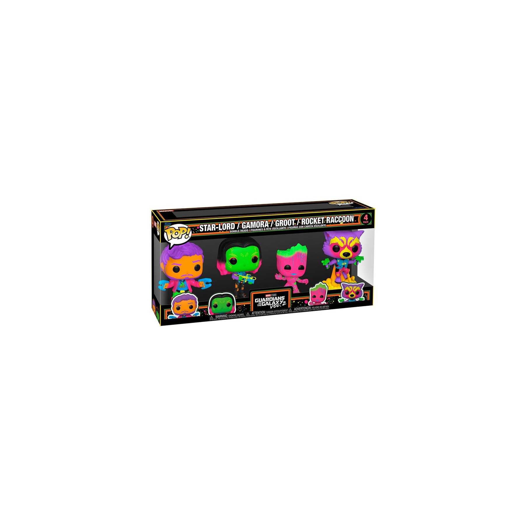 Blister 4 figuras POP Marvel Guardianes de la Galaxia 2 Exclusive