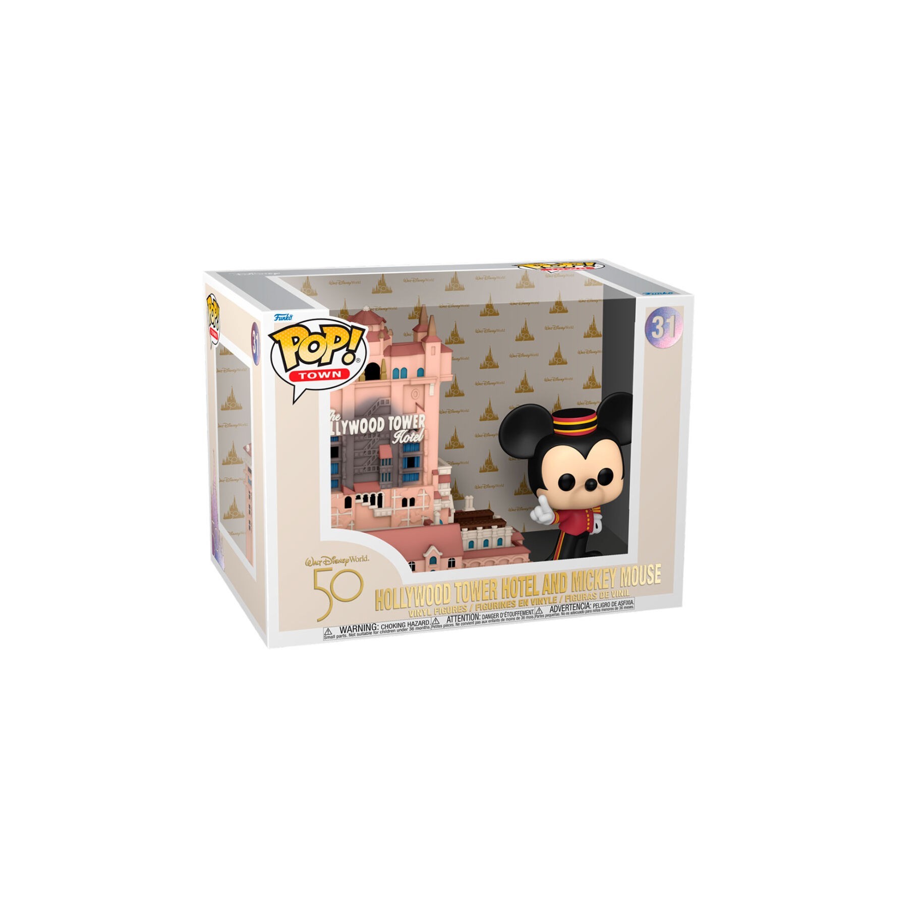 Figura POP Walt Disney World 50th Anniversary Hollywood Tower Hotel and Mickey Mouse