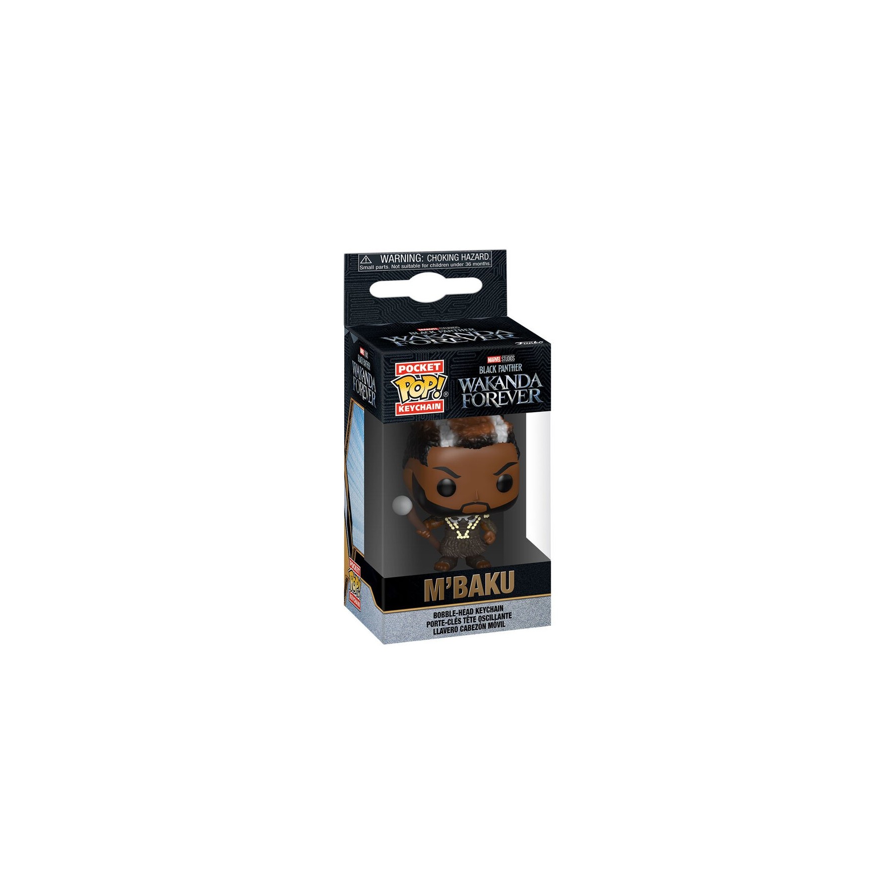 Llavero Pocket POP Marvel Black Panther Wakanda Forever M Baku