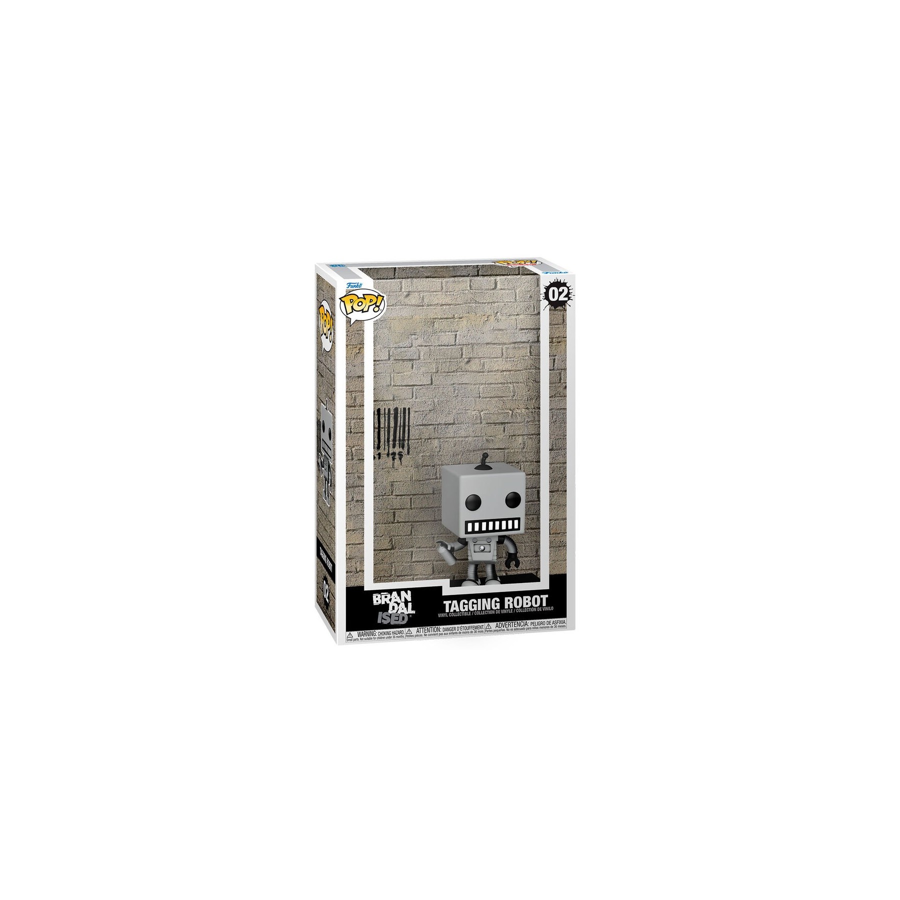 Figura POP Art Cover Brandalised Tagging Robot