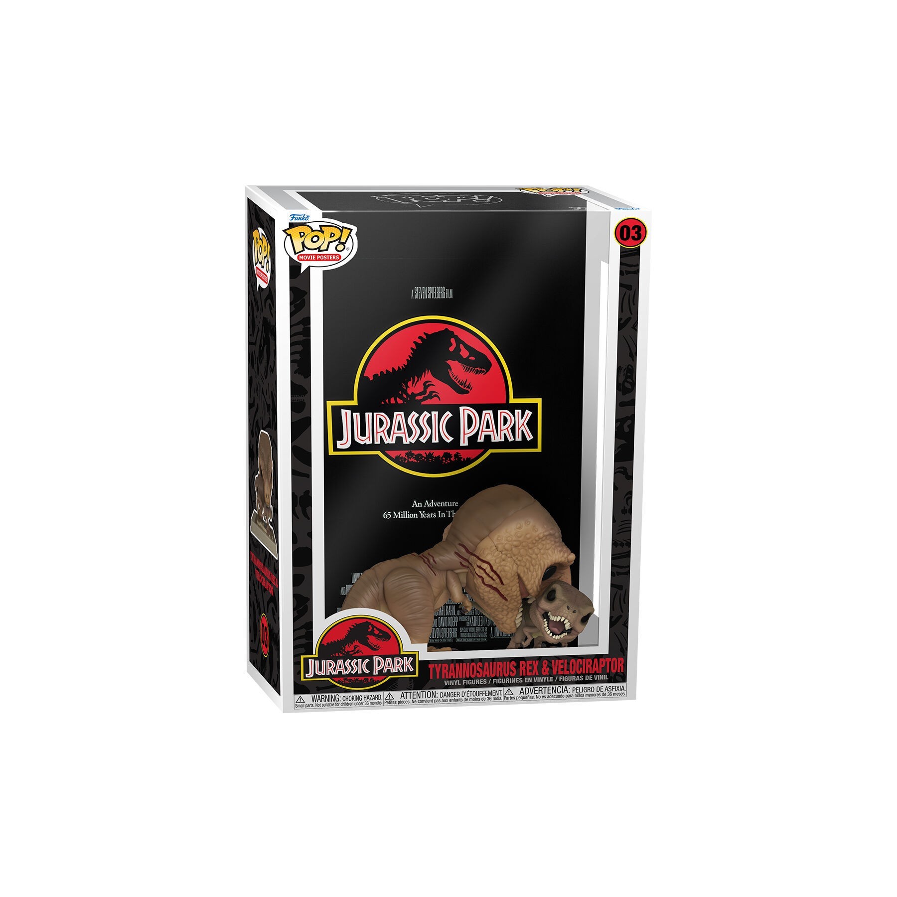 Figura POP Movie Poster Jurassic Park Tyrannosaurus Rex and Velociraptor