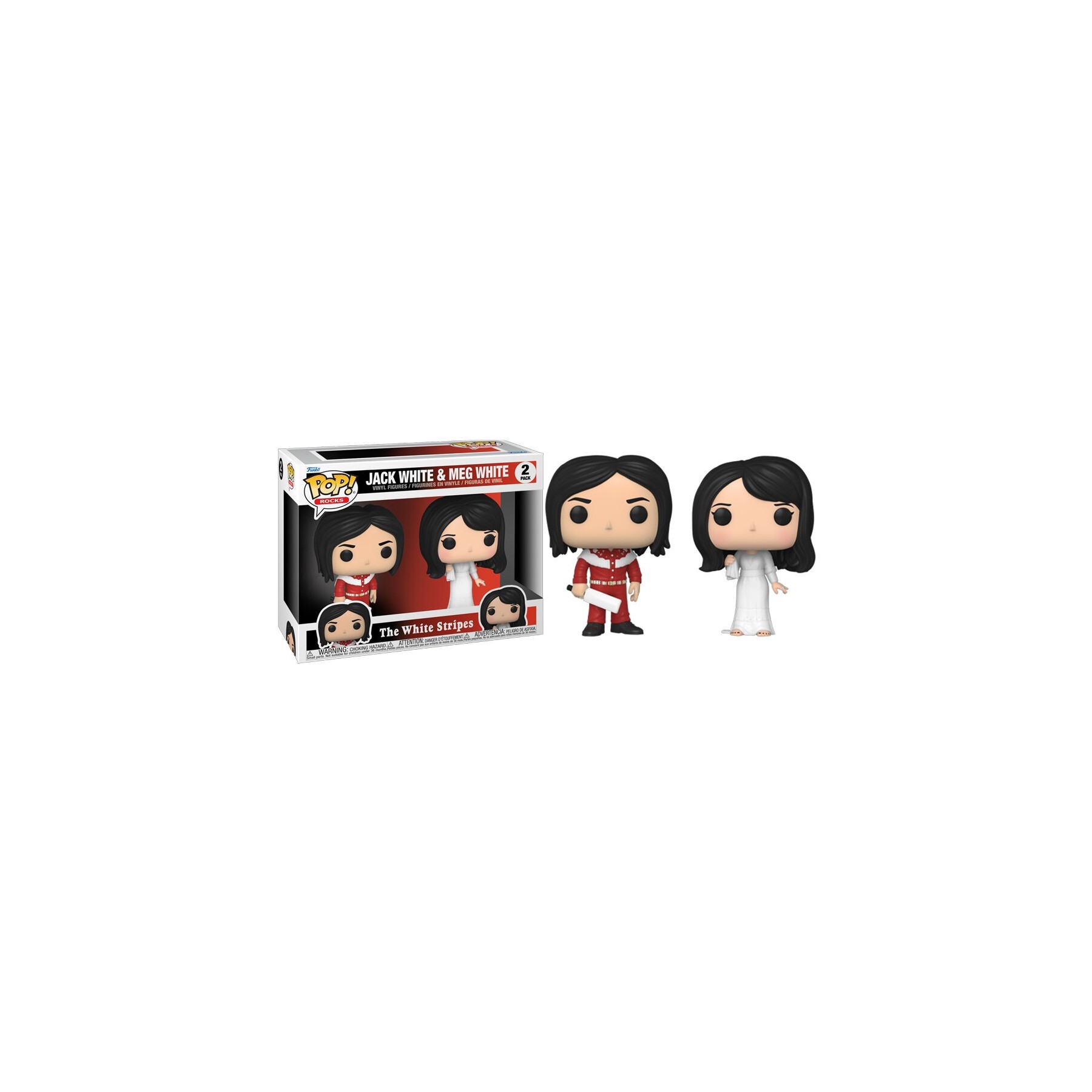 Blister 2 figuras POP The White Stripes Jack White and Meg White