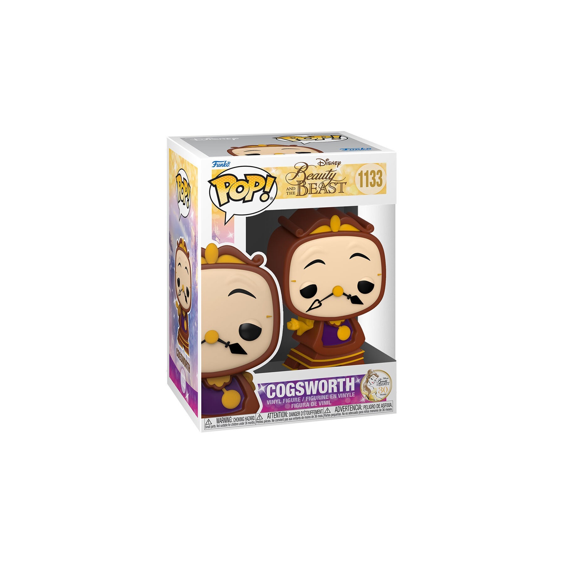 Figura POP Disney La Bella y la Bestia Cogsworth