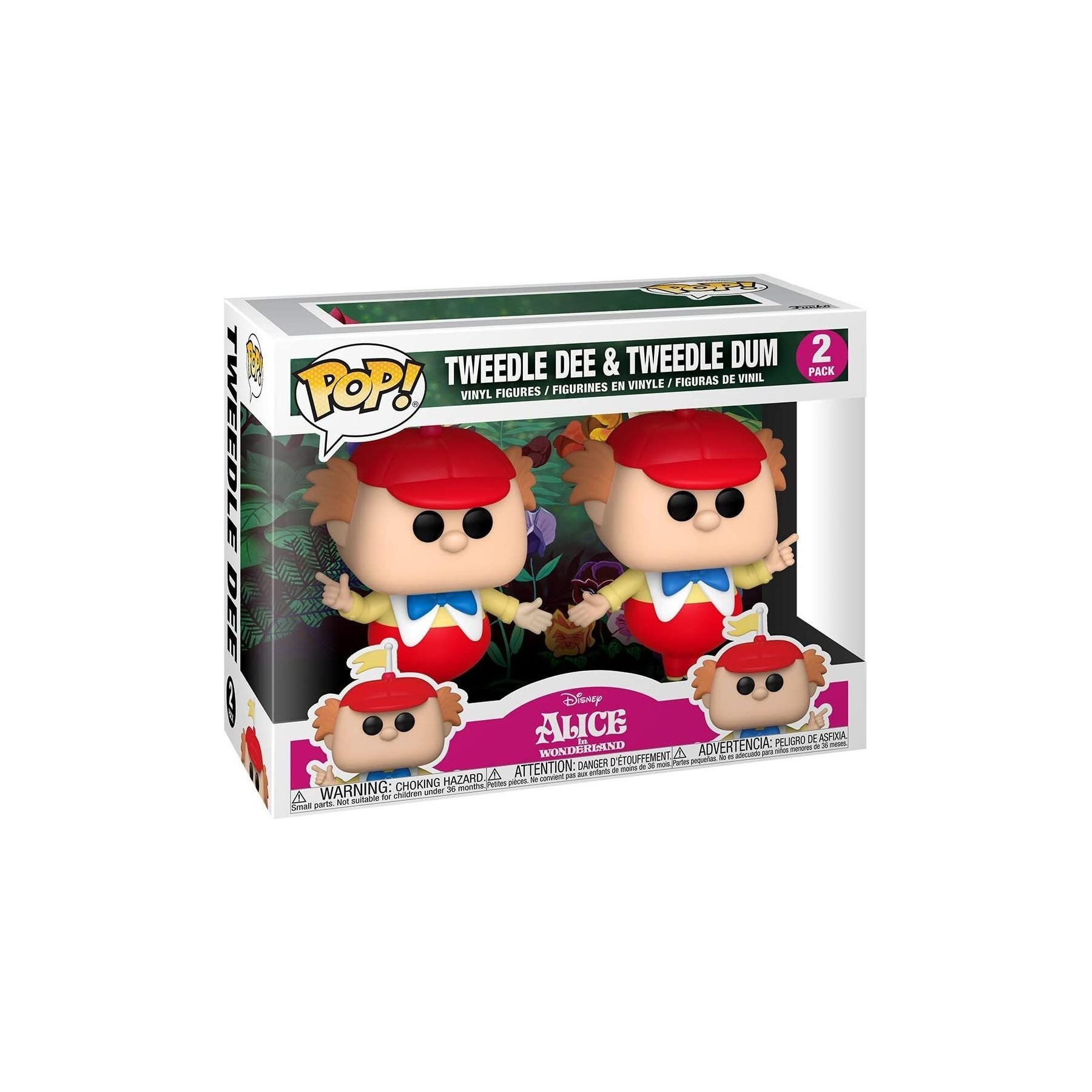 Blister 2 figuras POP Disney Alicia en el Pais de las Maravillas Tweedle Dee and Dum