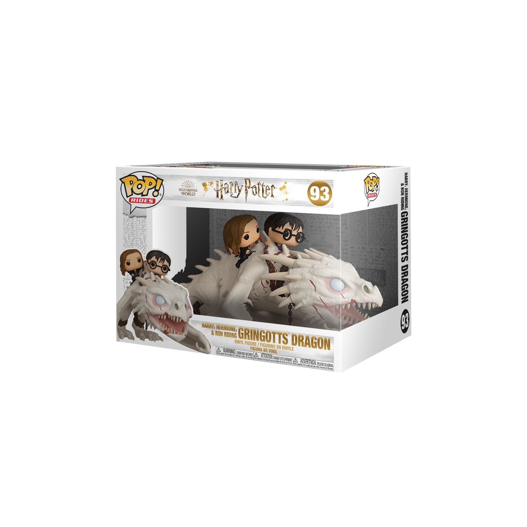 Figura POP Gringotts Dragon con Harry, Ron y Hermione Harry Potter