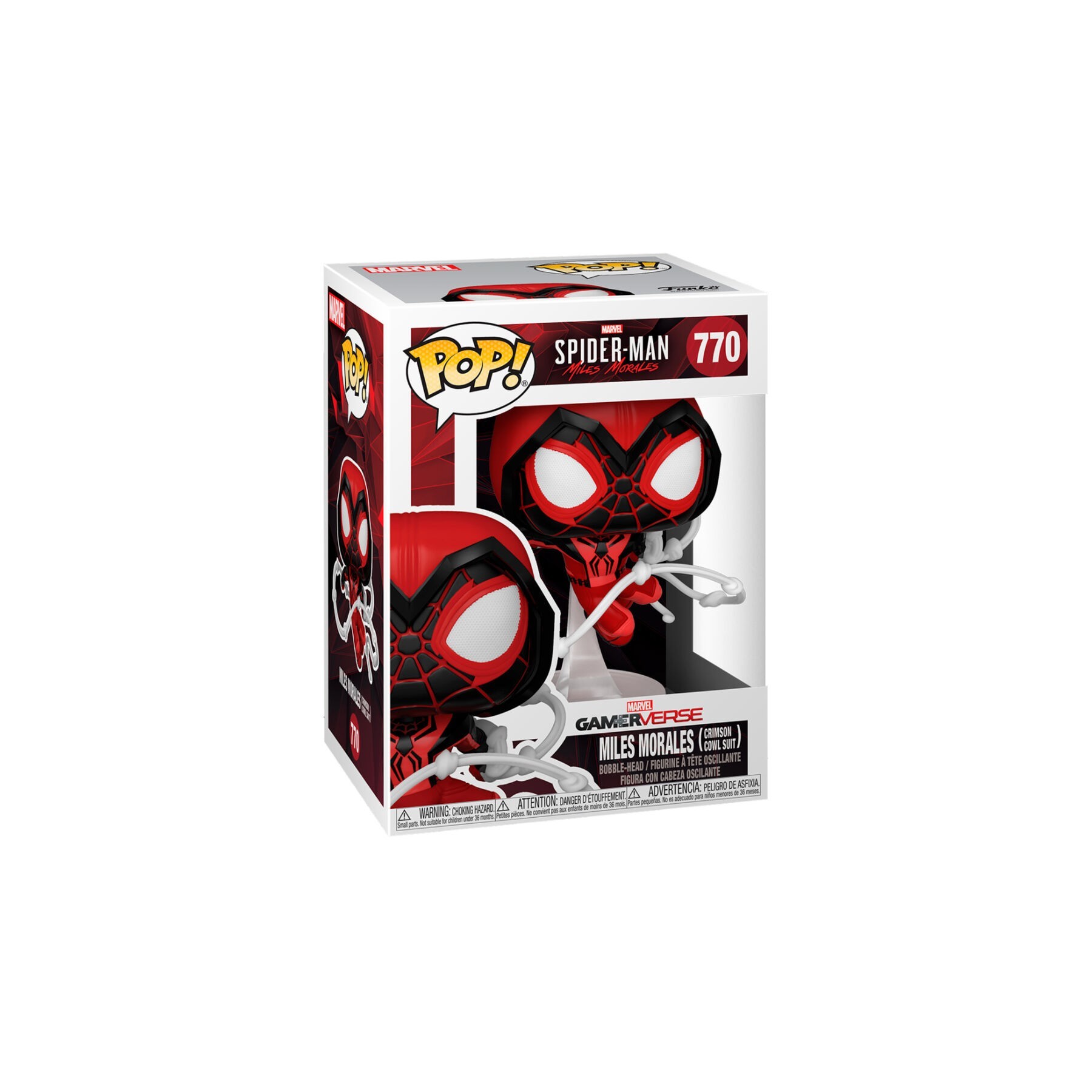 Figura POP Marvel Spiderman Miles Morales Crimson Cowl Suit