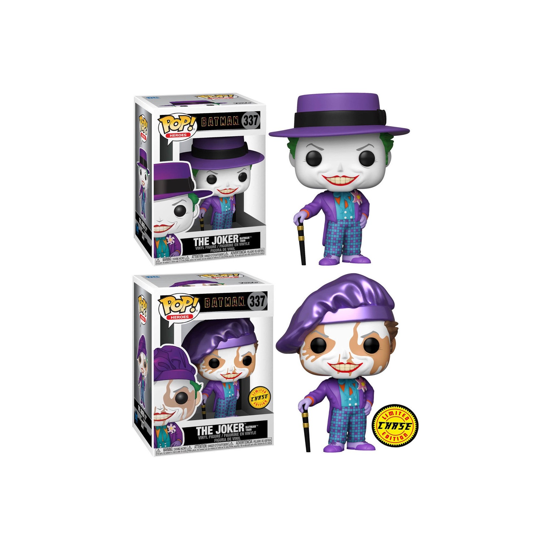 Figura POP DC Comics Batman 1989 Joker with Hat 5 + 1 Chase