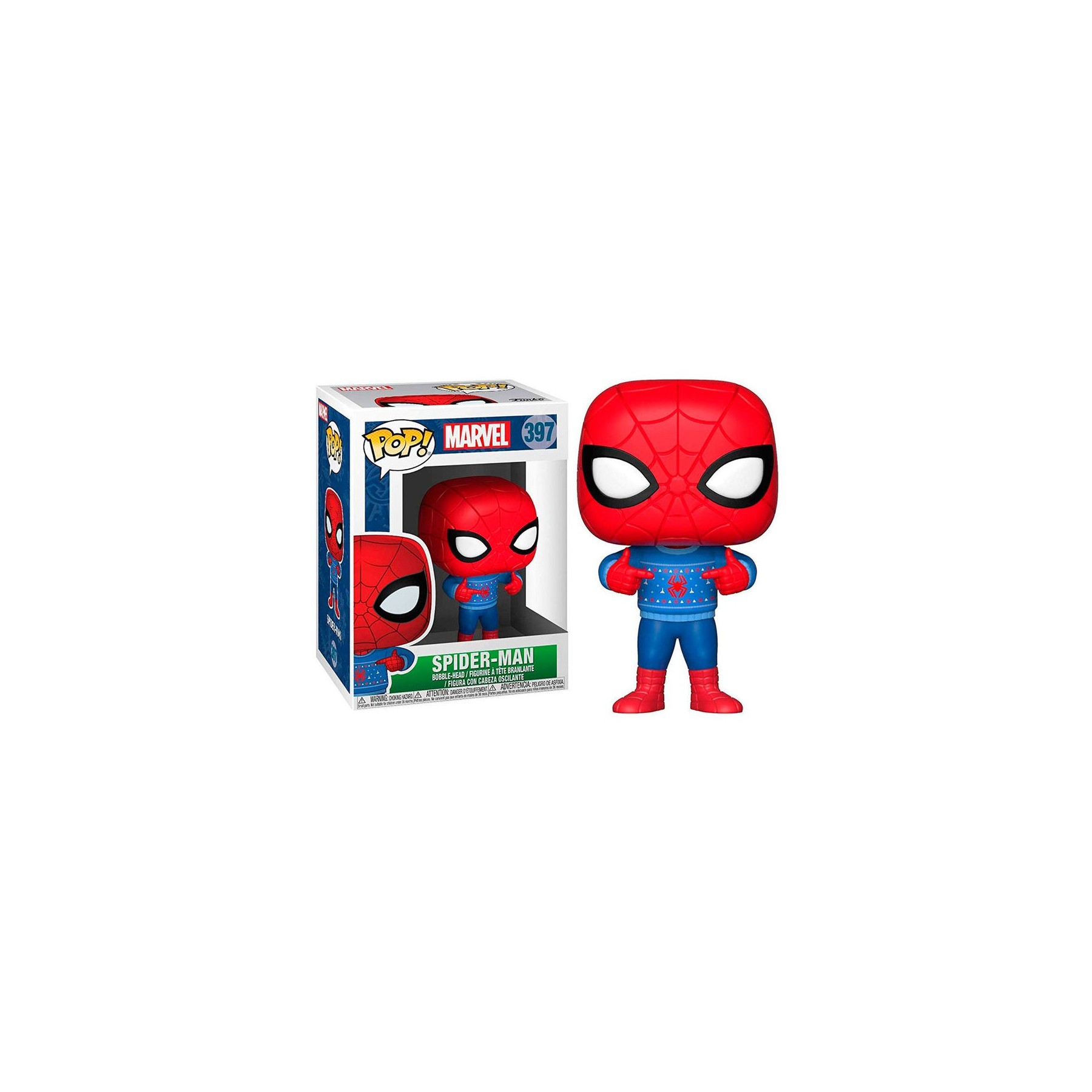 Figura POP Marvel Holiday Spider-Man with Ugly Sweater