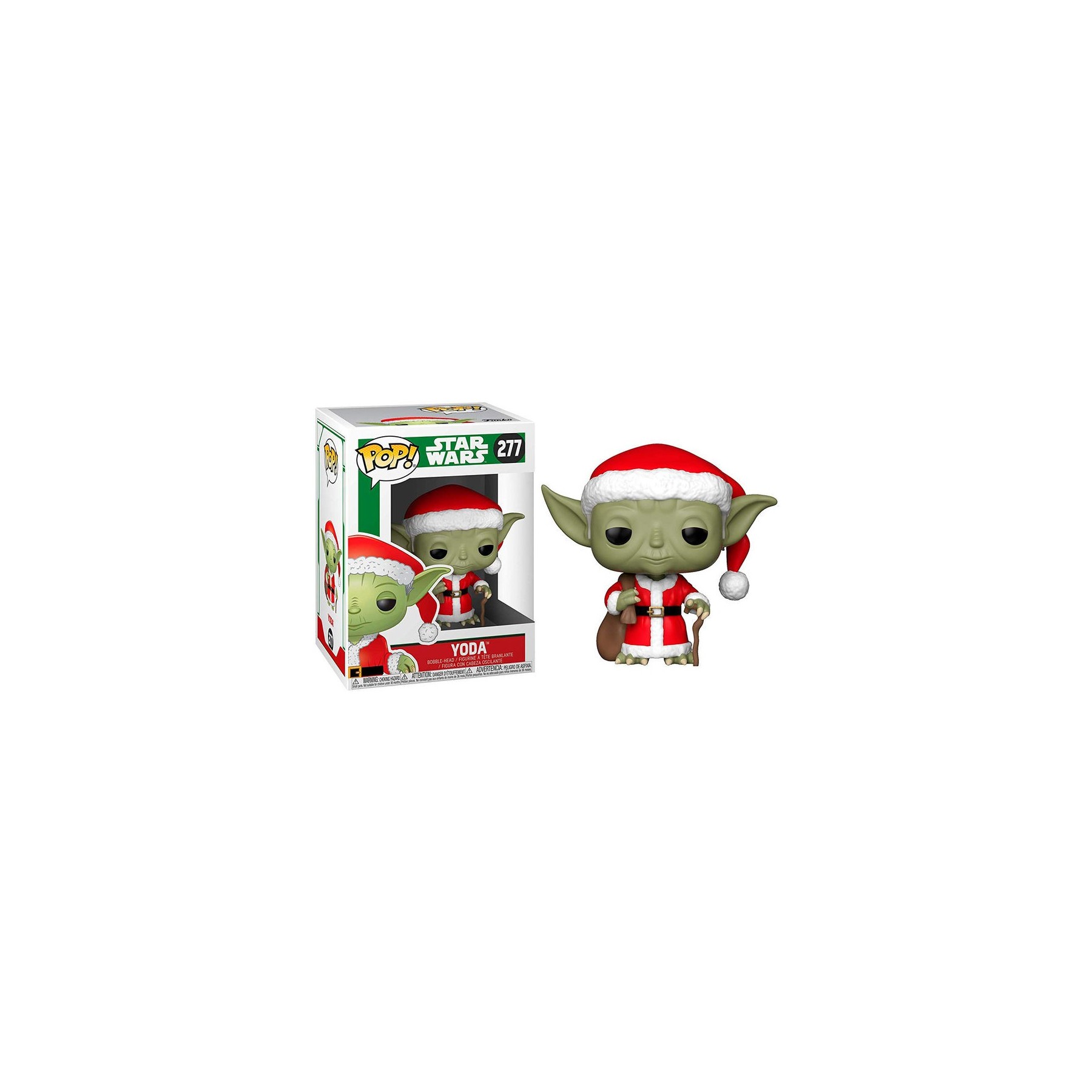 Figura POP Star Wars Holiday Santa Yoda
