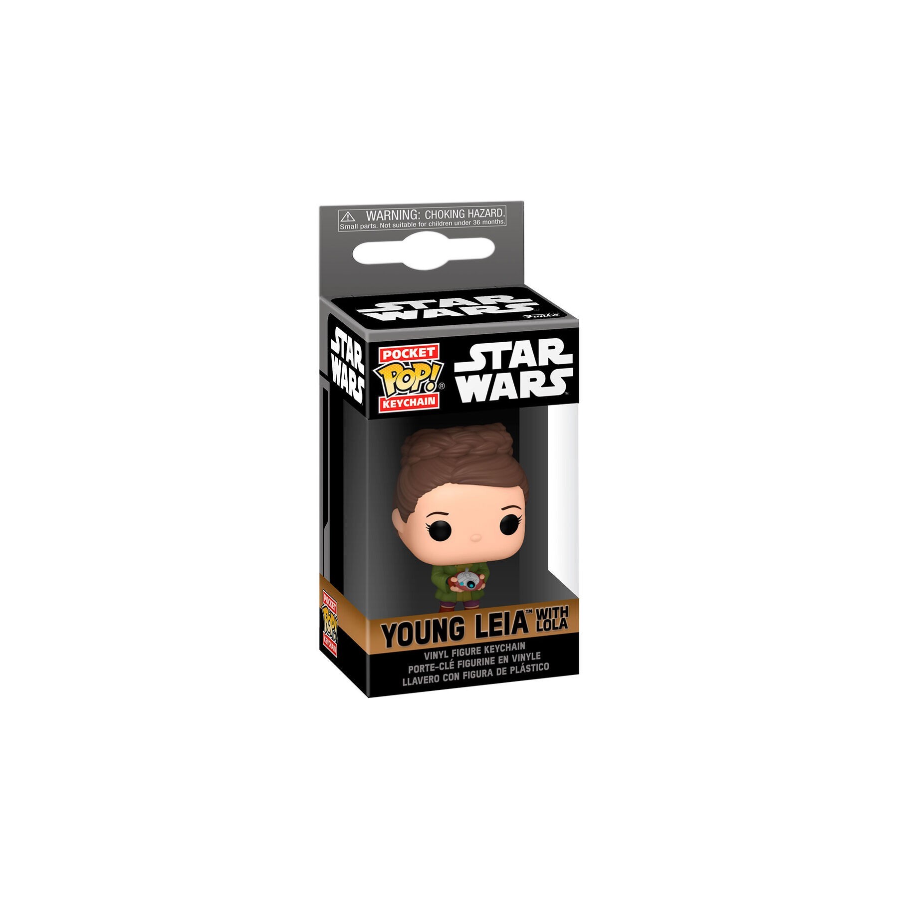 Llavero Pocket POP Star Wars Obi-Wan Kenobi 2 Young Leia Organa