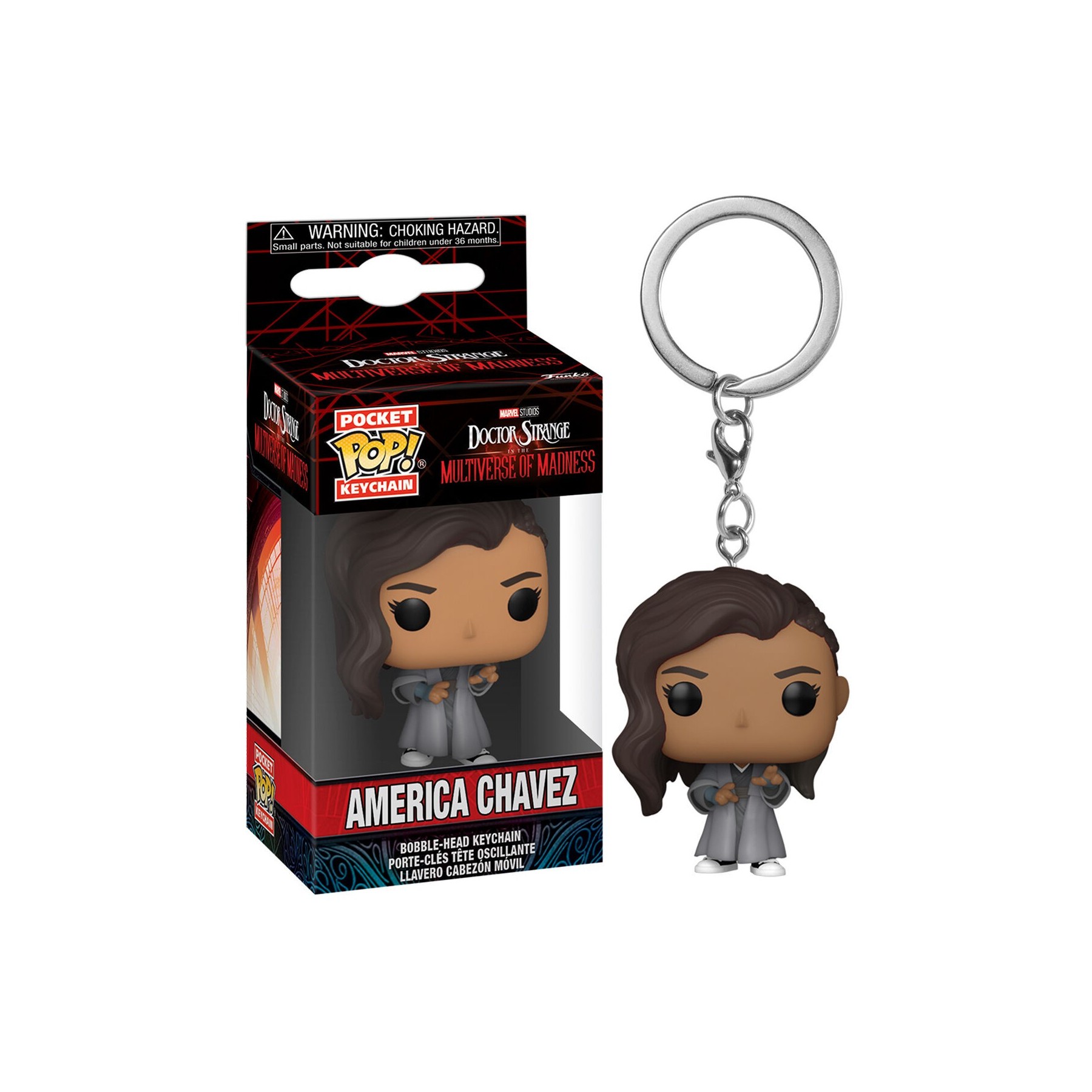 Llavero Pocket POP Marvel Doctor Strange America Chavez
