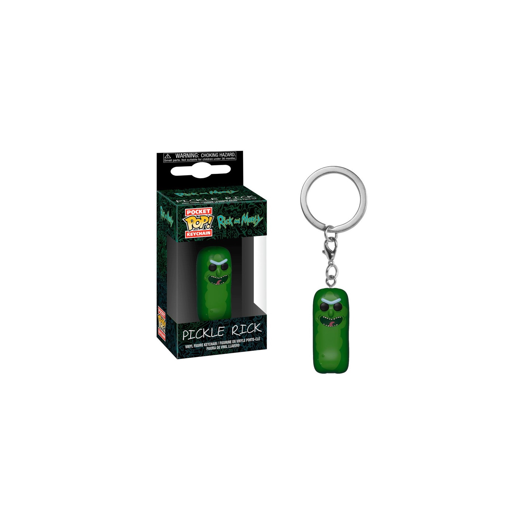 Llavero Pocket POP Rick & Morty Pickle Rick