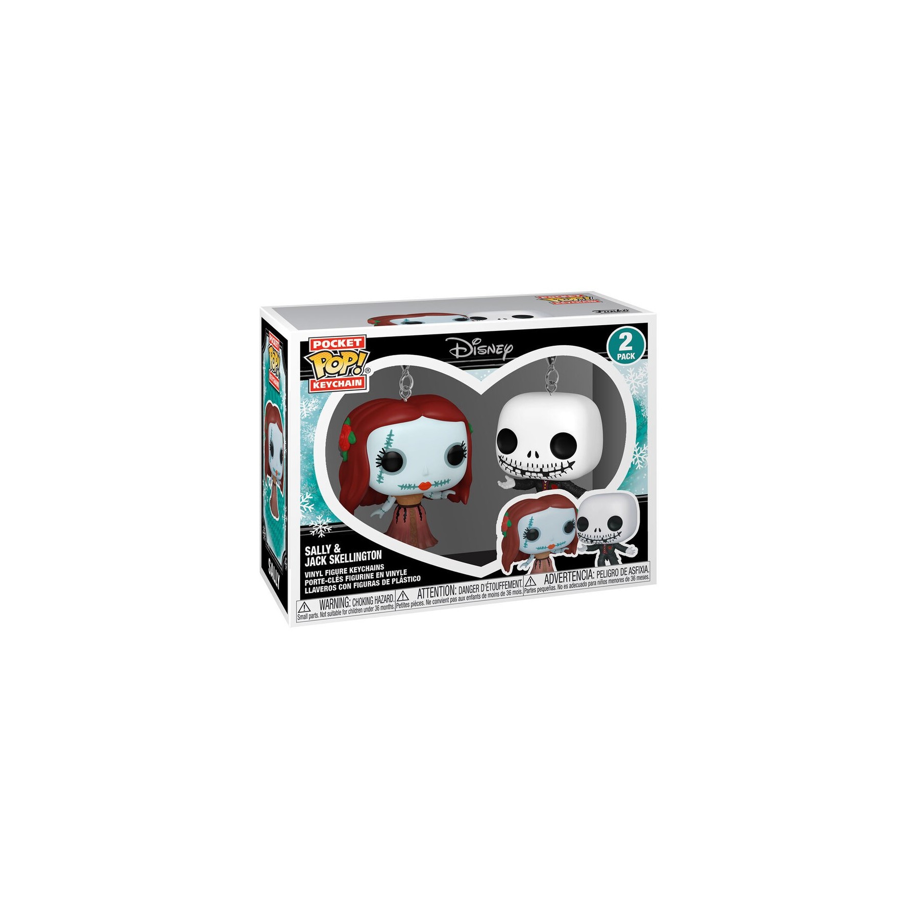 Blister Llaveros Pocket POP Disney Pesadilla Antes de Navidad Jack & Sally