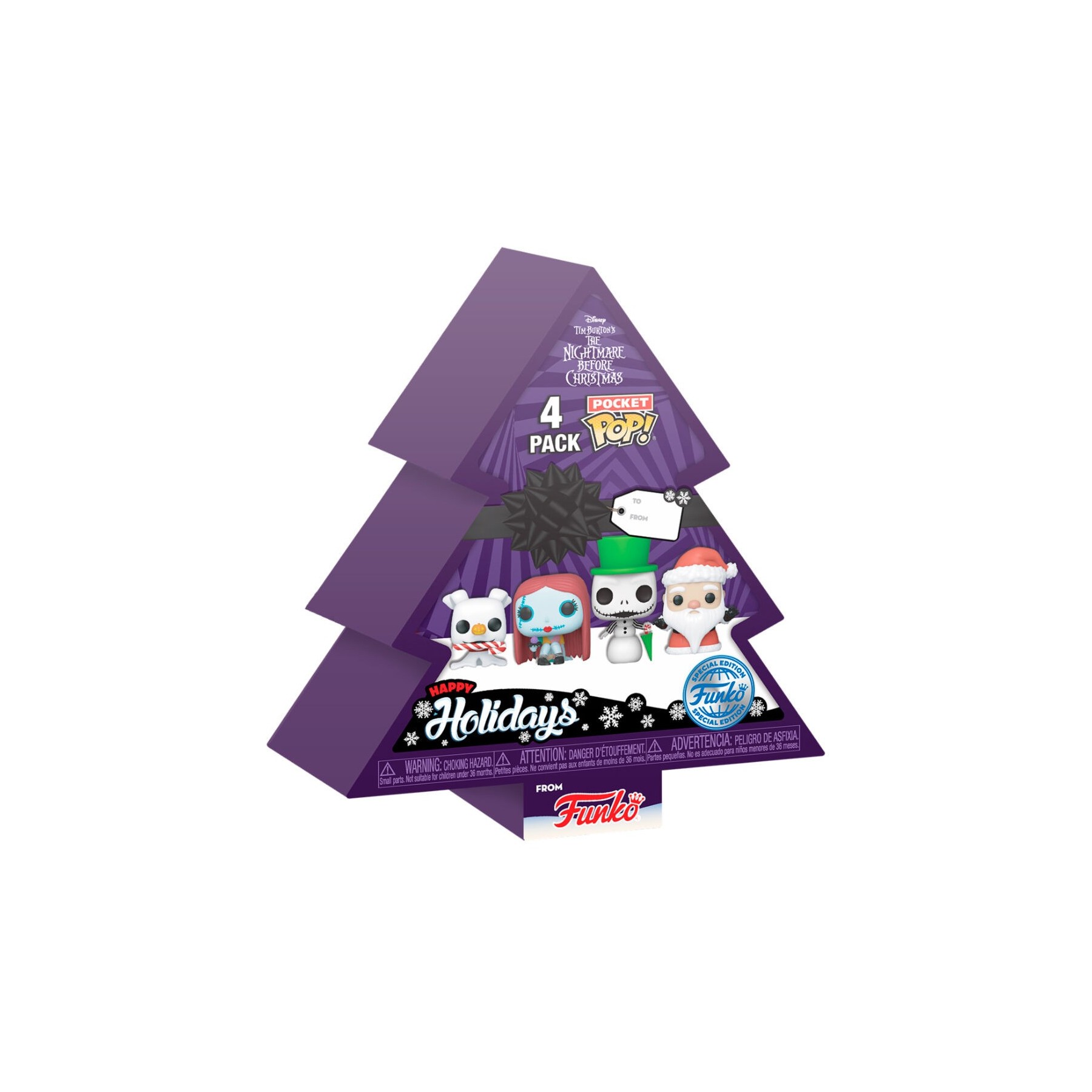 Arbol con 4 figuras Pocket POP Disney Pesadilla Antes de Navidad Holiday Exclusive