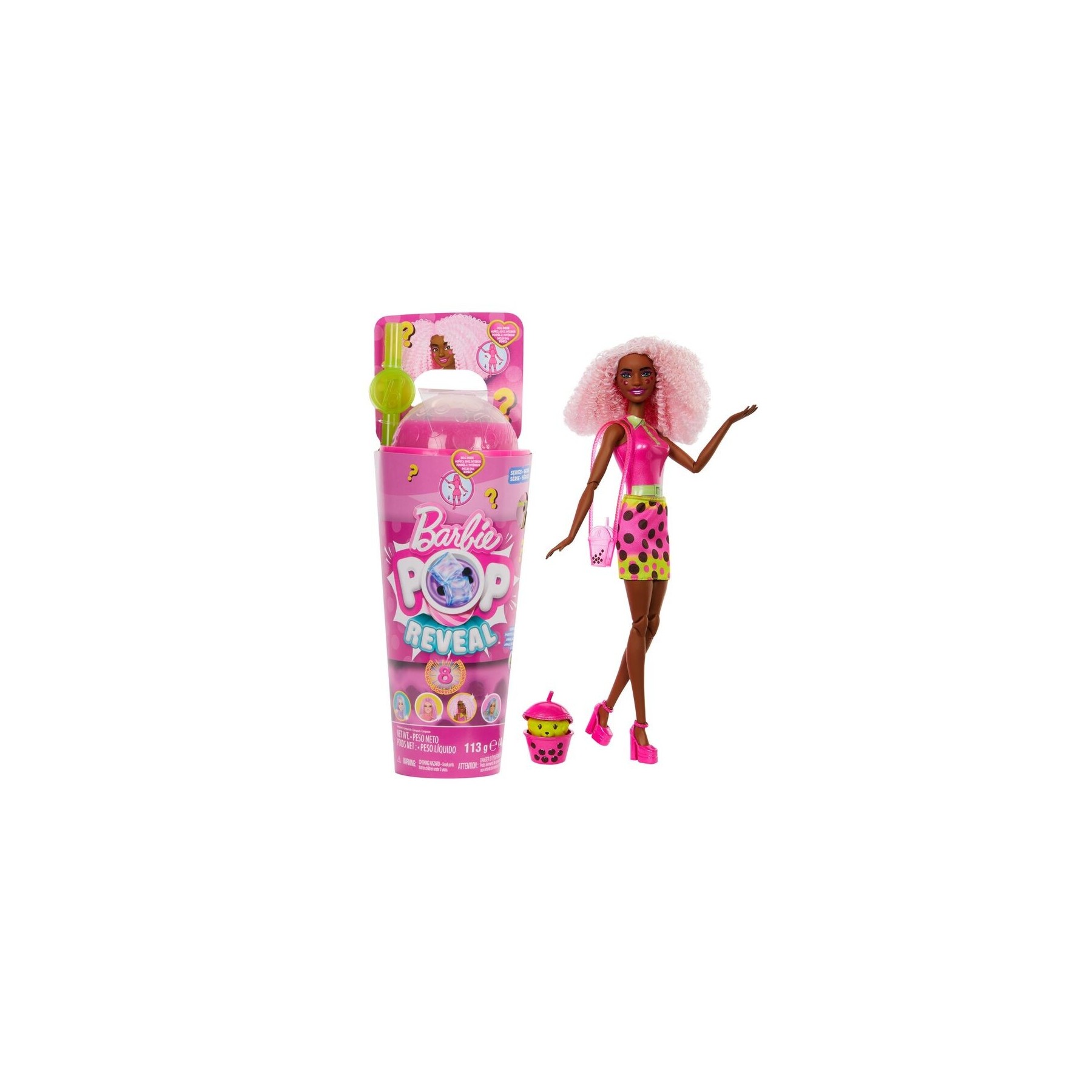 Muñeca Pop Reveal Frutos Rojos Te de burbujas Barbie