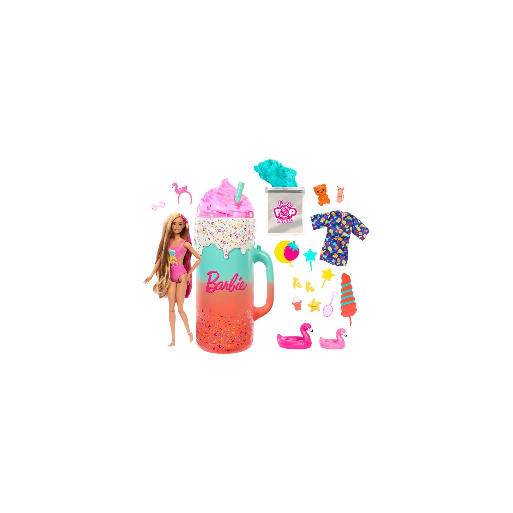 Muñeca Pop! Reveal Serie Frutas Smothie Tropical Barbie