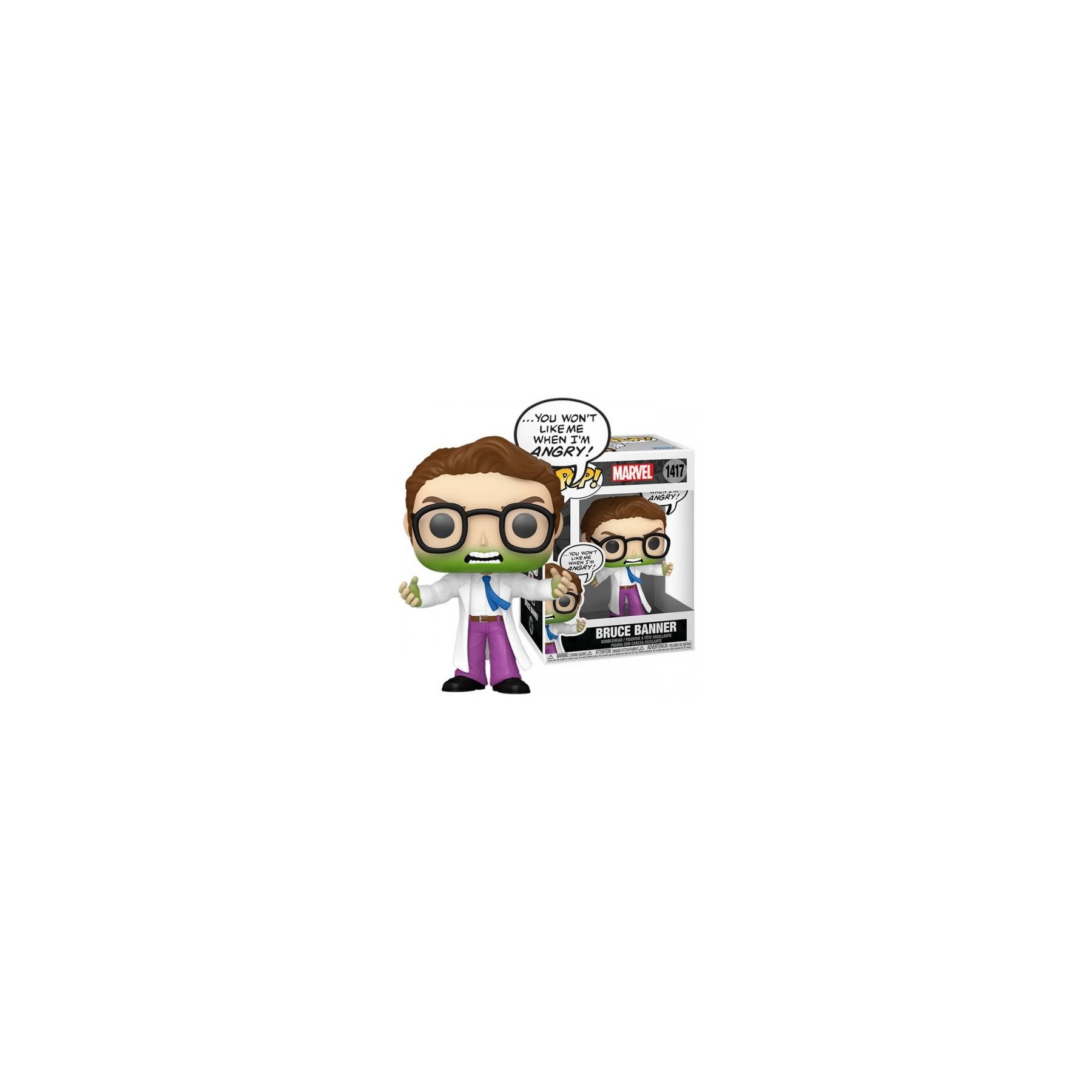 Funko POP! Marvel: Bruce Banner Don't Make me Angry (1417)