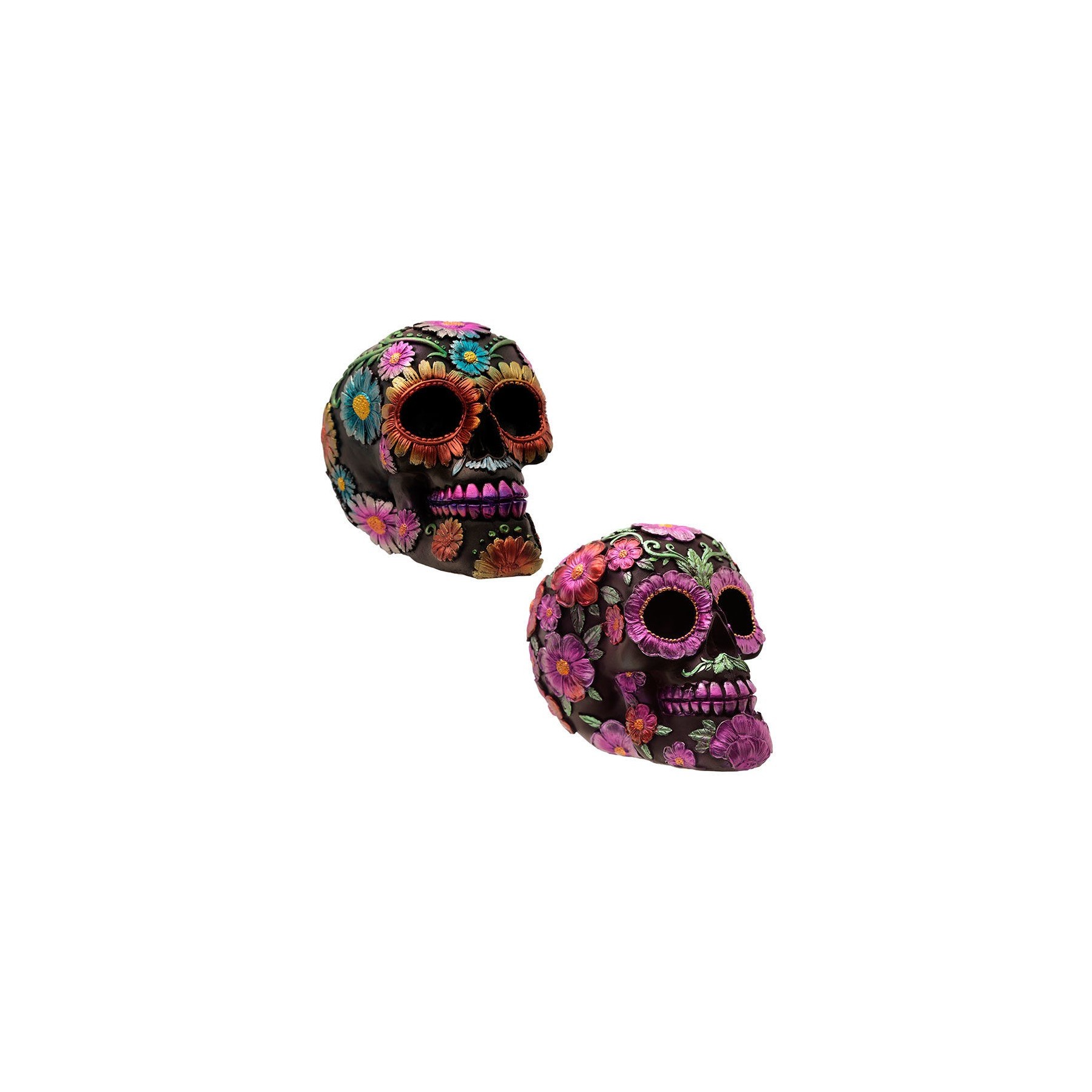 Figura Calavera Dia de los Muertos Floral surtido