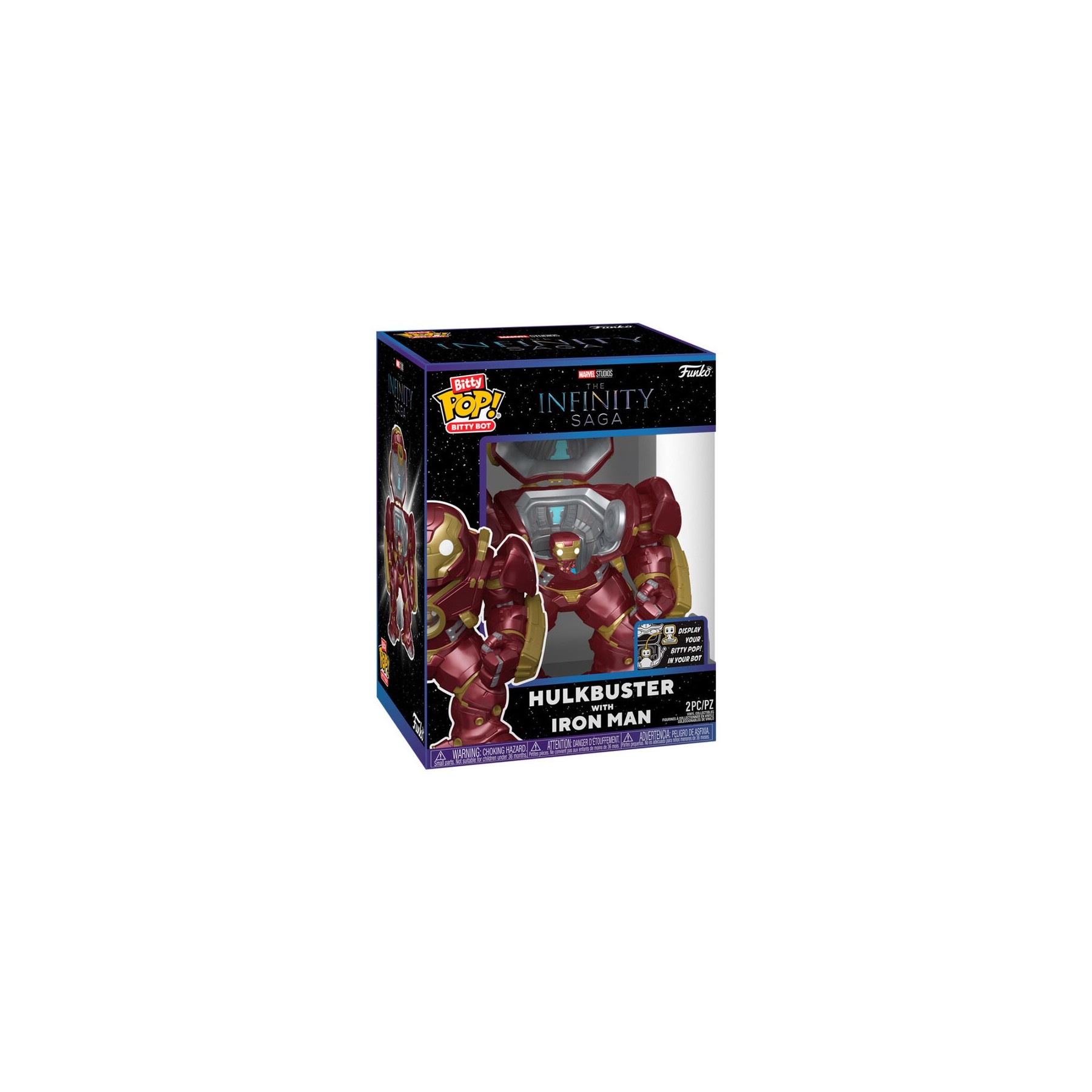 Figura Bitty Bots Marvel Infinity Saga Hulkbuster with Iron Man