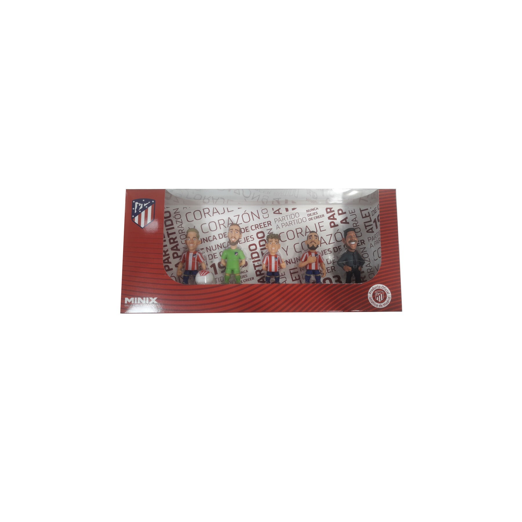 Blister 5 figuras Minix Atletico de Madrid 7cm