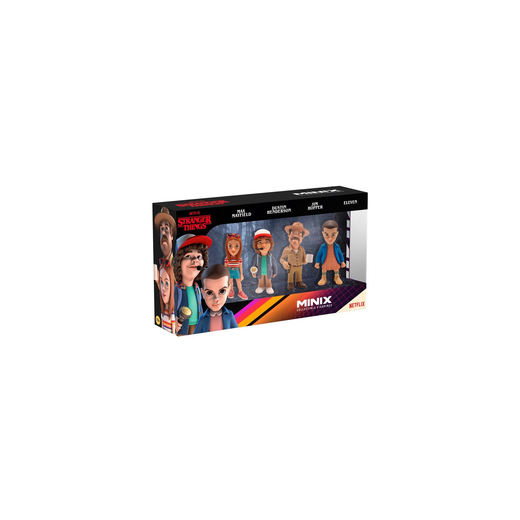 Blister 4 figuras Minix Stranger Things 7cm