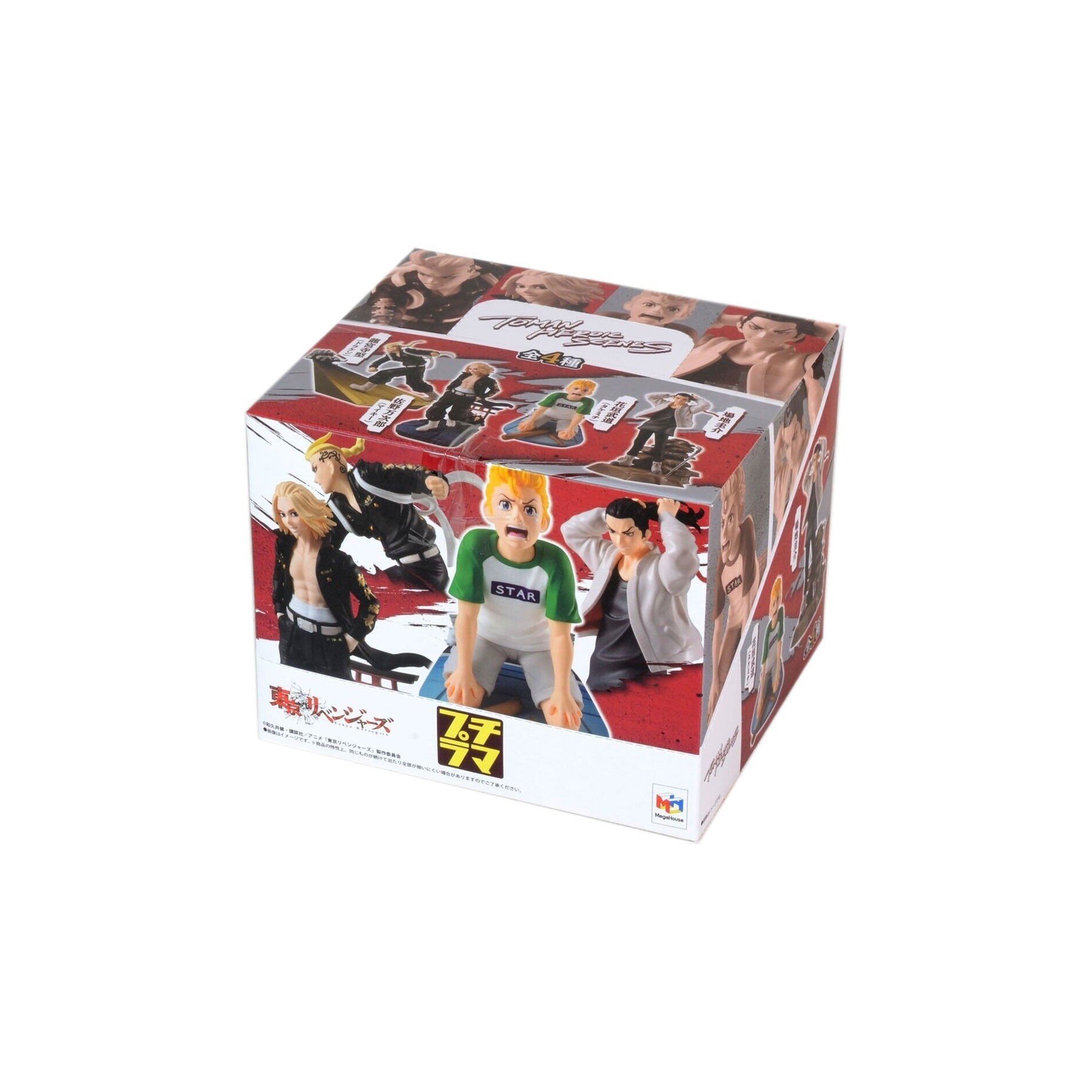 Expositor 4 figuras Petitrama Tokyo Revengers Series Toman Heroic Scenes 8cm