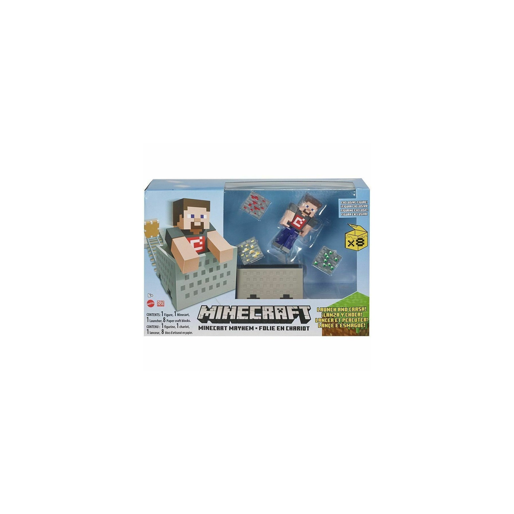 Figura Steve Vagoneta Explosiva Minecraft