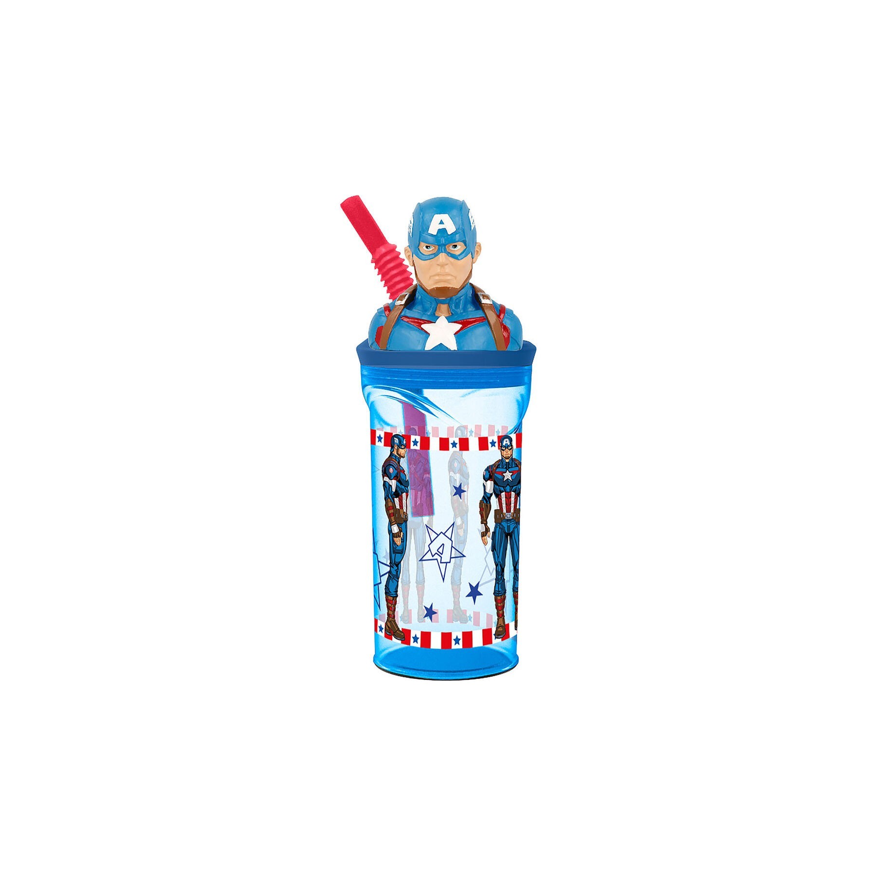 Vaso figura 3D Capitan America Marvel 360ml