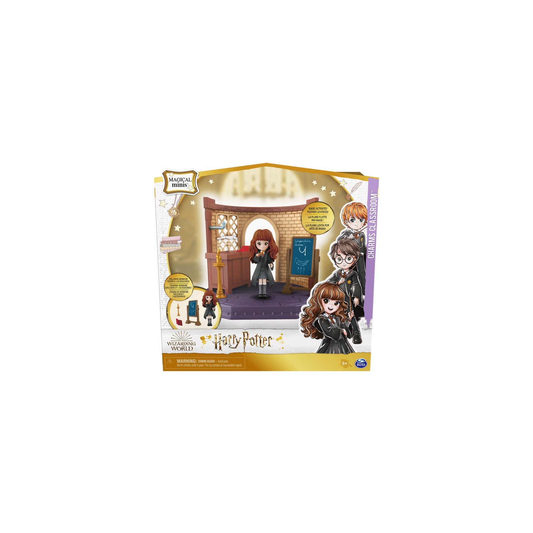Aula Encantamientos Magicos + Figura Hermione Harry Potter 5cm