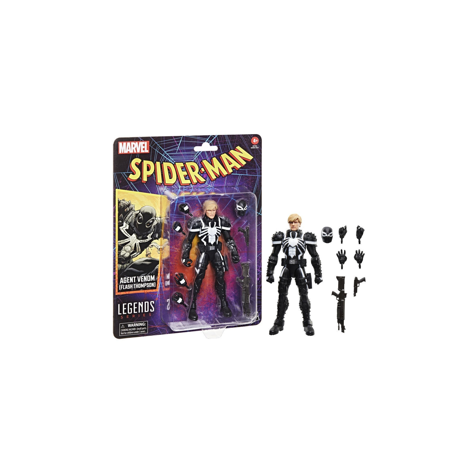 Figura Agent Venom Flash Thompson Spider-Man Marvel 15cm