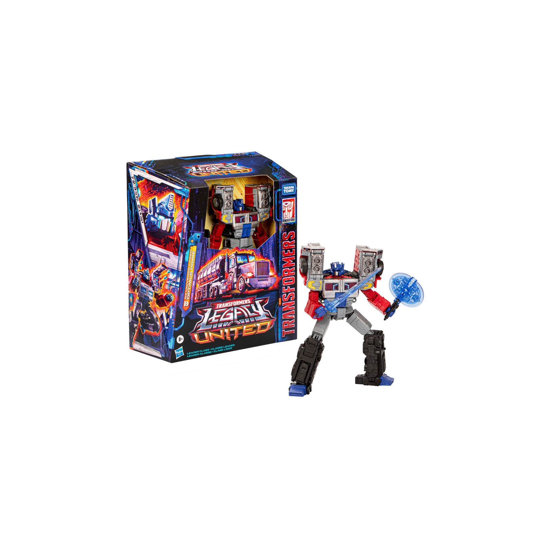 Figura Optimus Prime G2 Universe Laser Leader Class Legacy United Transformers 14cm