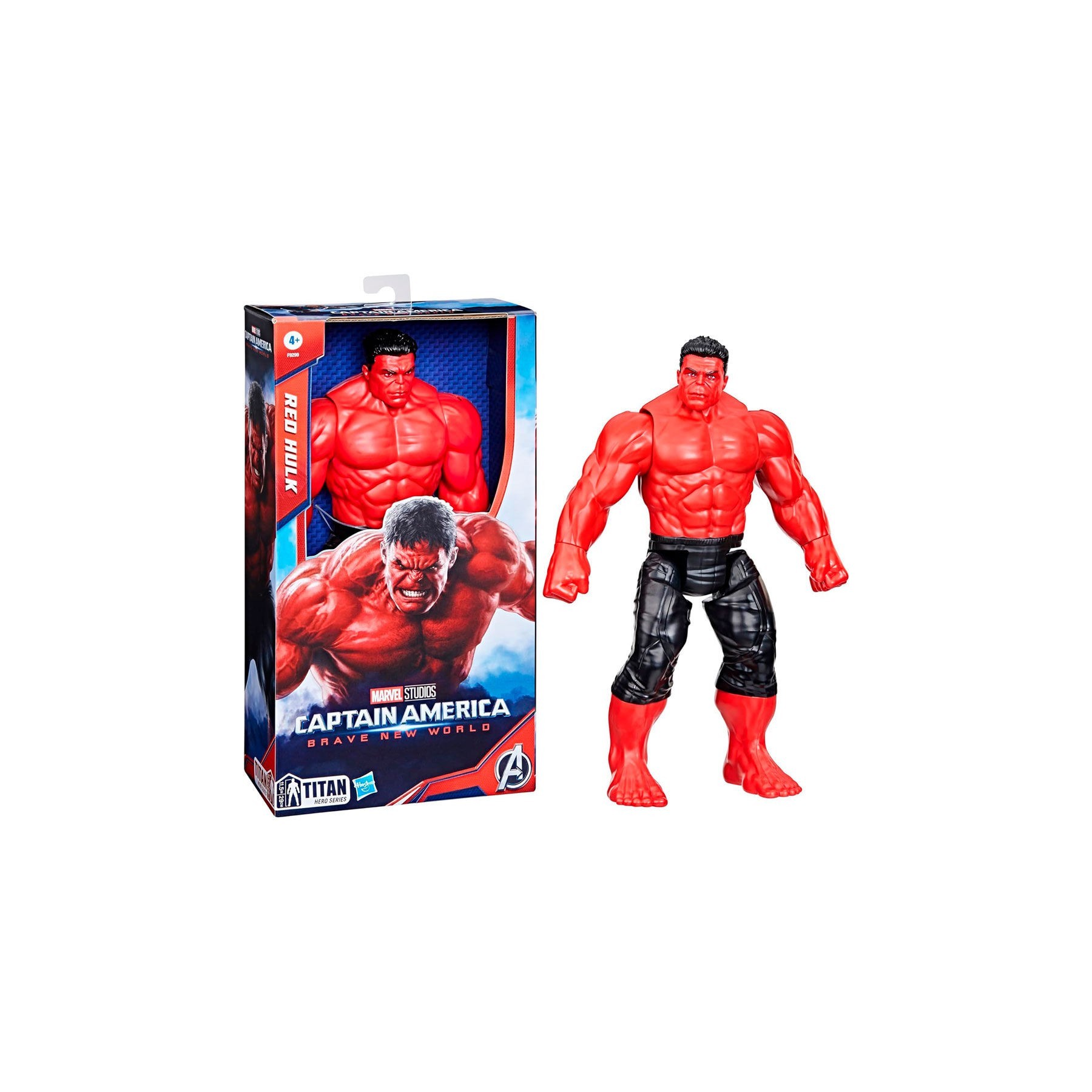 Figura Red Hulk Titan Hero Brave New World Capitan America  Vengadores Avengers Marvel 30cm