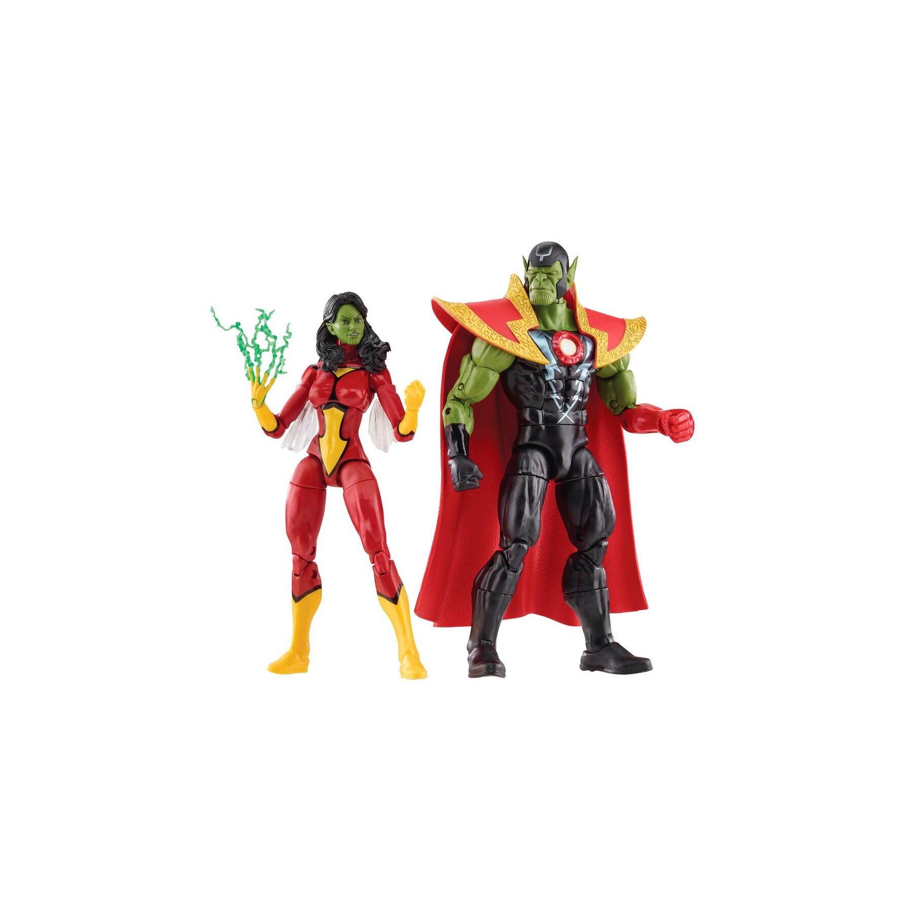 Figuras Skrull Queen & Super Skrull Beyond Earth Mightiest Los Vengadores Avengers Marvel 15cm