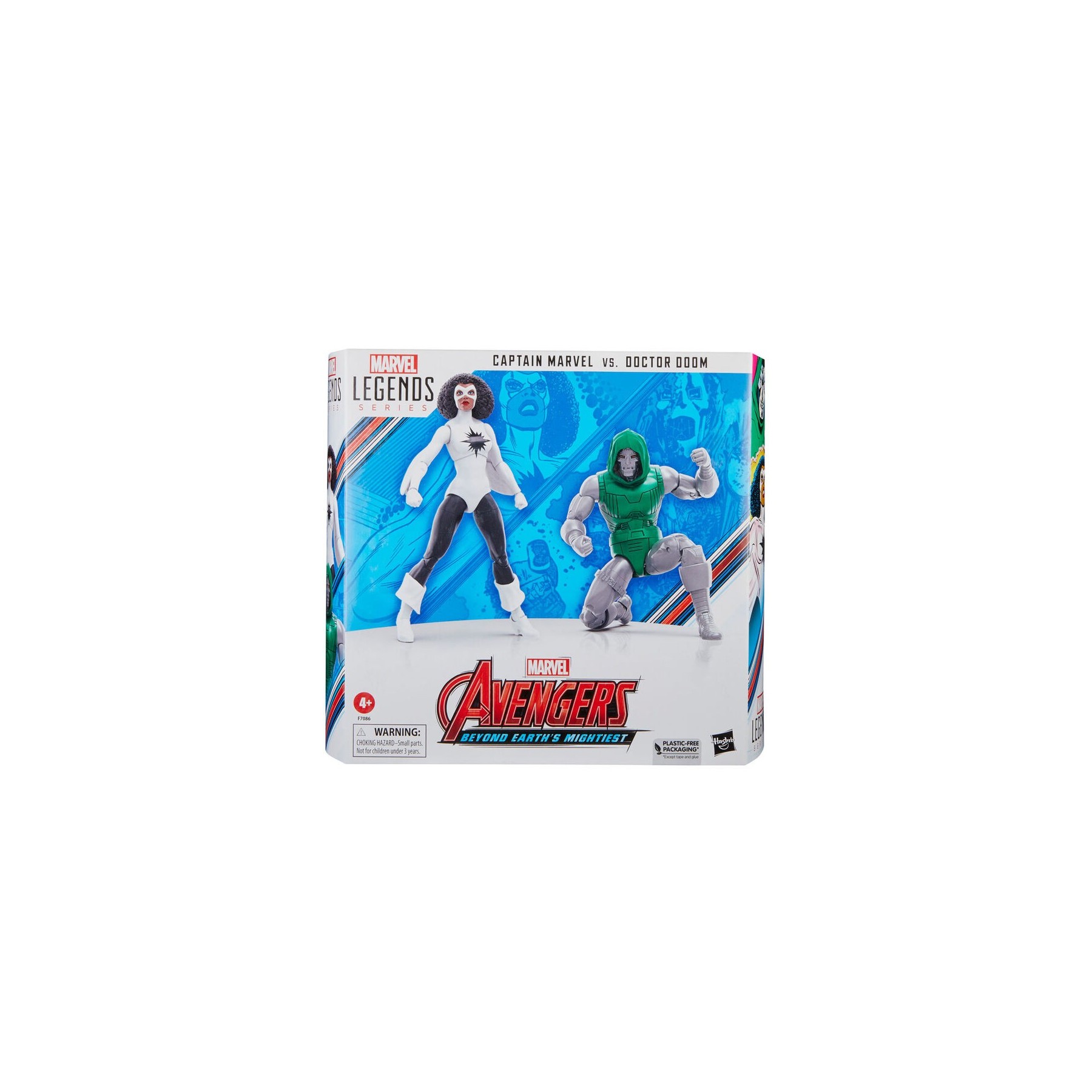 Figura Captain Marvel vs Doctor Doom Beyond Earths Mightiest Los Vegadores Avengers Marvel 15cm