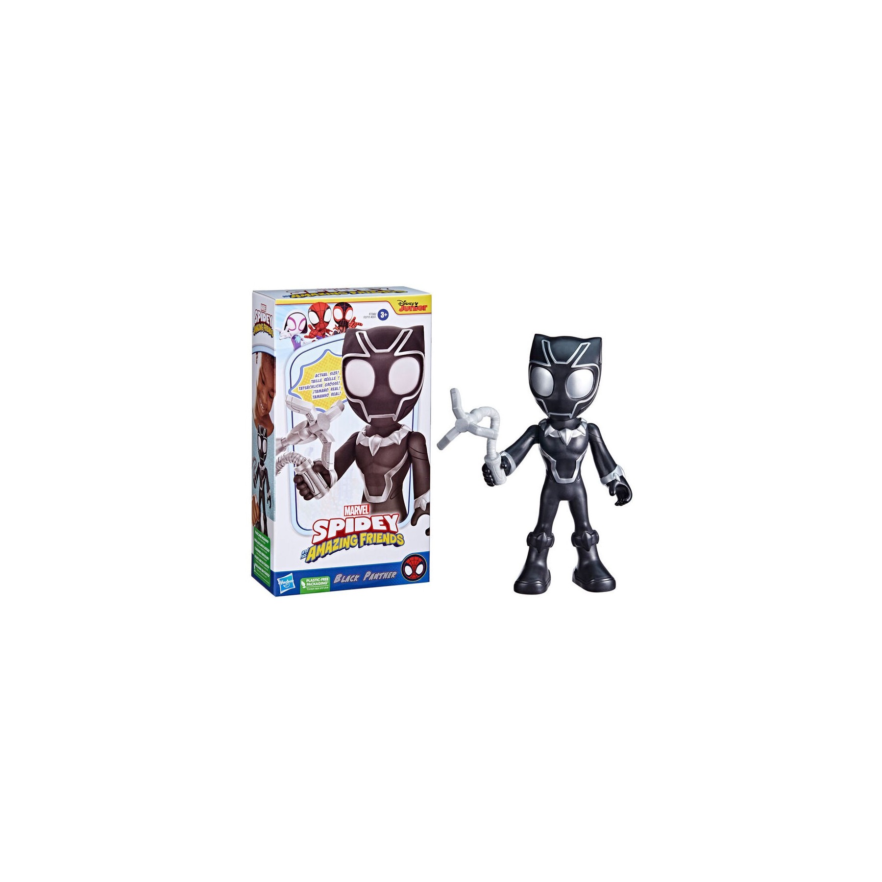 Figura Black Panther Spidey Amazing Friends Marvel 22cm