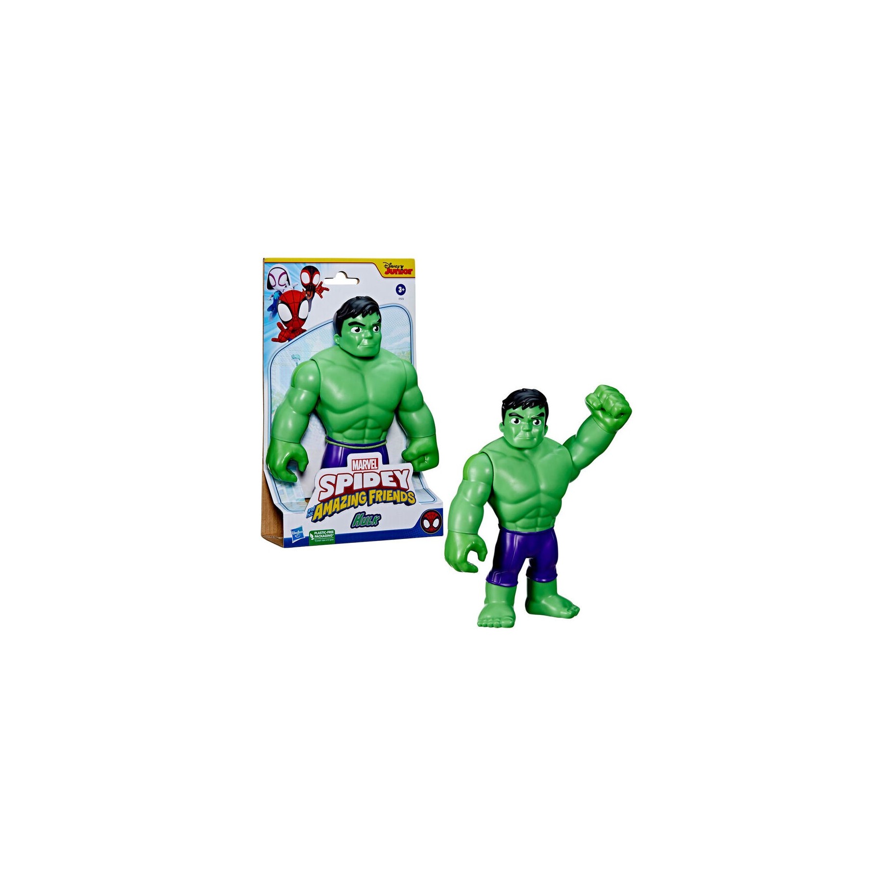 Figura Hulk Spidey Amazing Friends Marvel 22cm