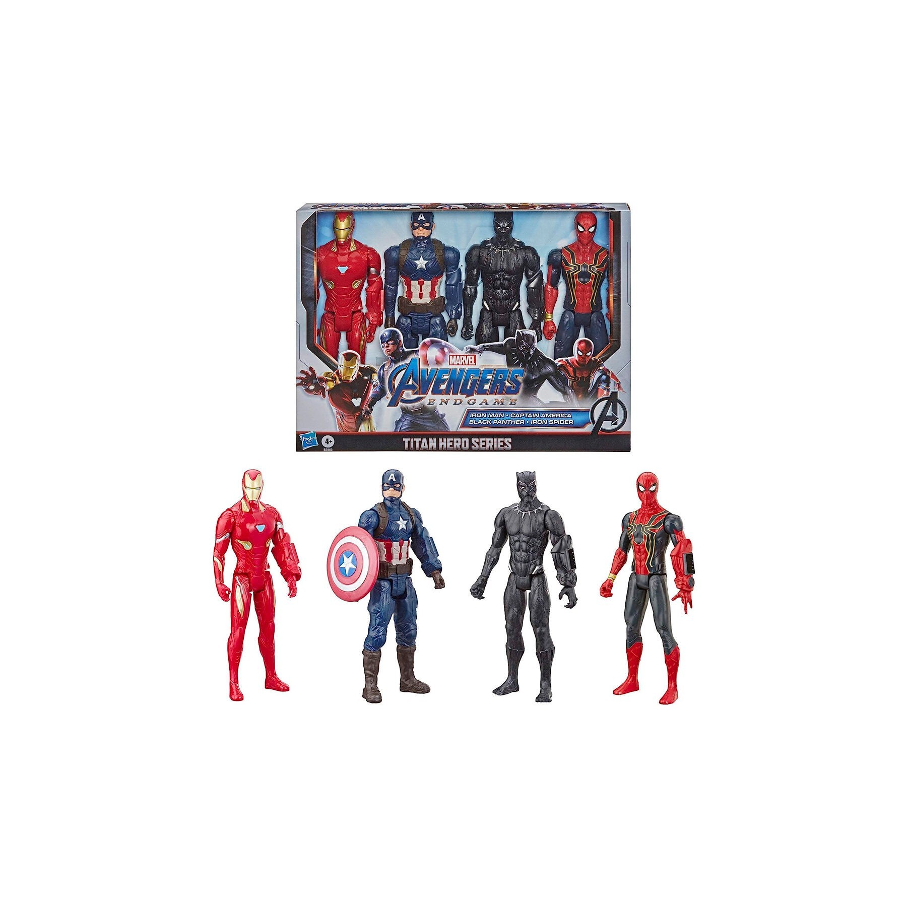 Blister 4 figuras Titan Hero Series Marvel 30cm