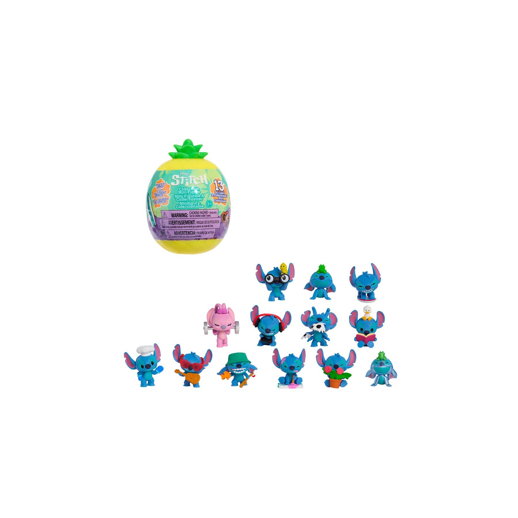 Capsula sorpresa figura Stitch Disney surtido