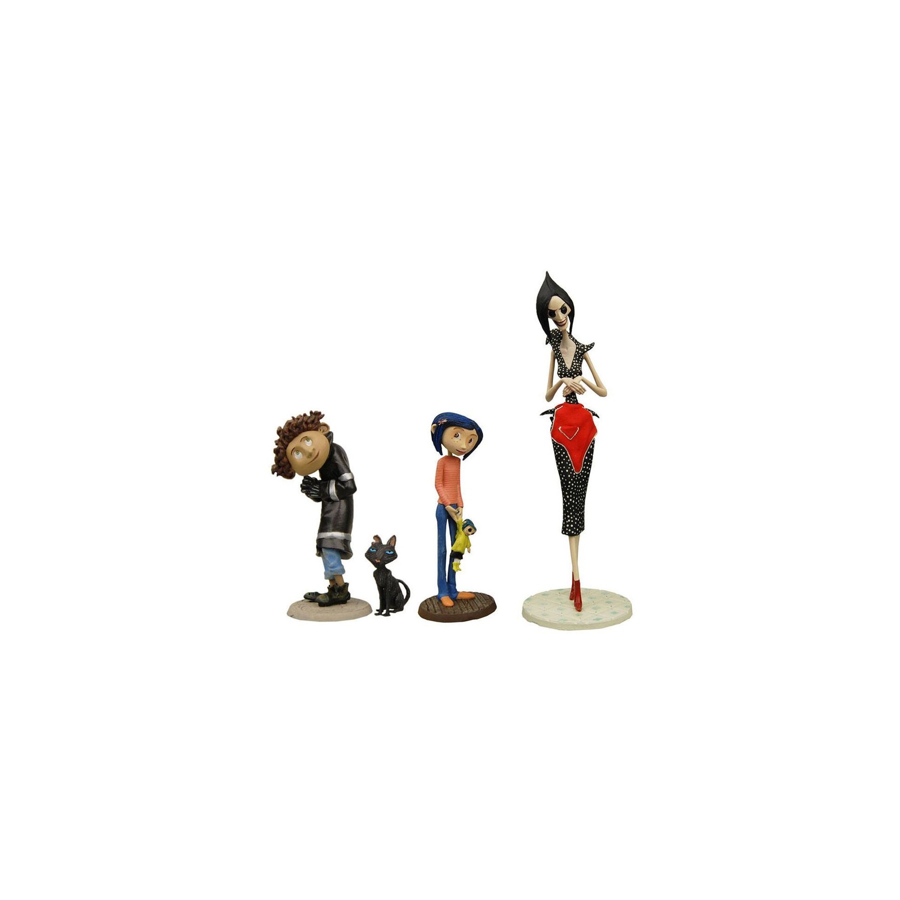Blister 4 figuras Coraline 3-14cm