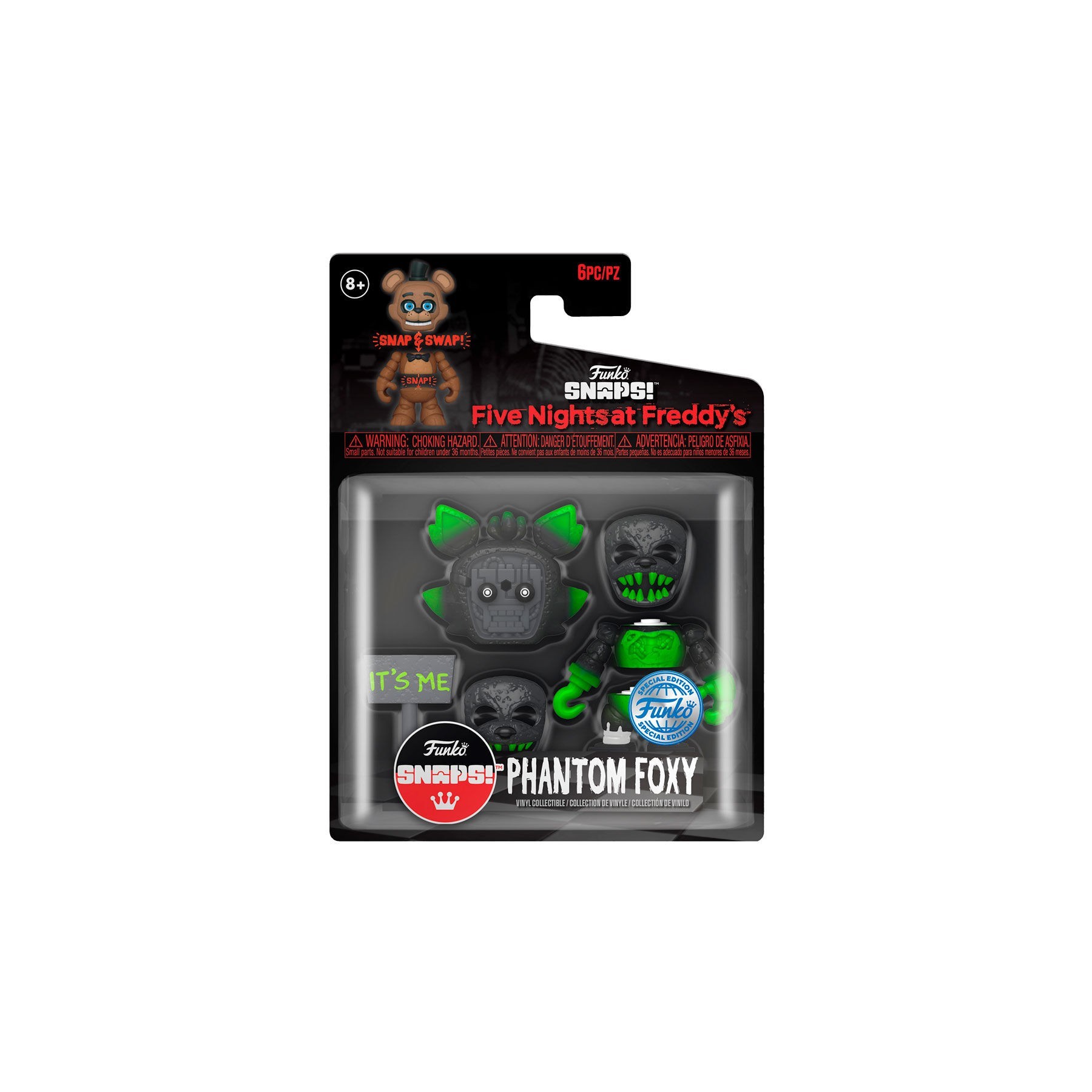 Figura Snaps! Five Nights at Freddys Phantom Foxy Exclusive