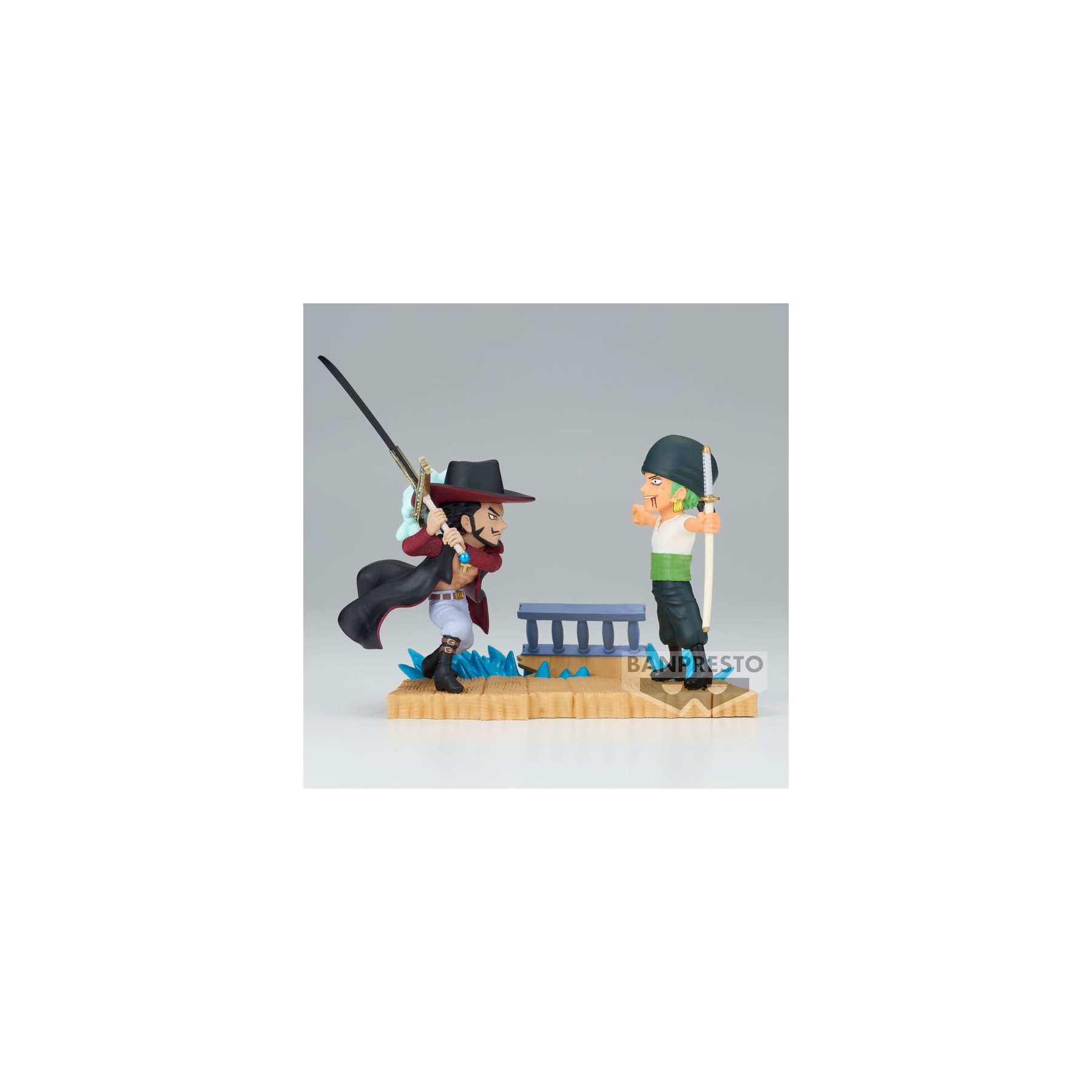 Figura Roronoa Zoro VS Dracule Mihawk Log Stories One Piece 7cm