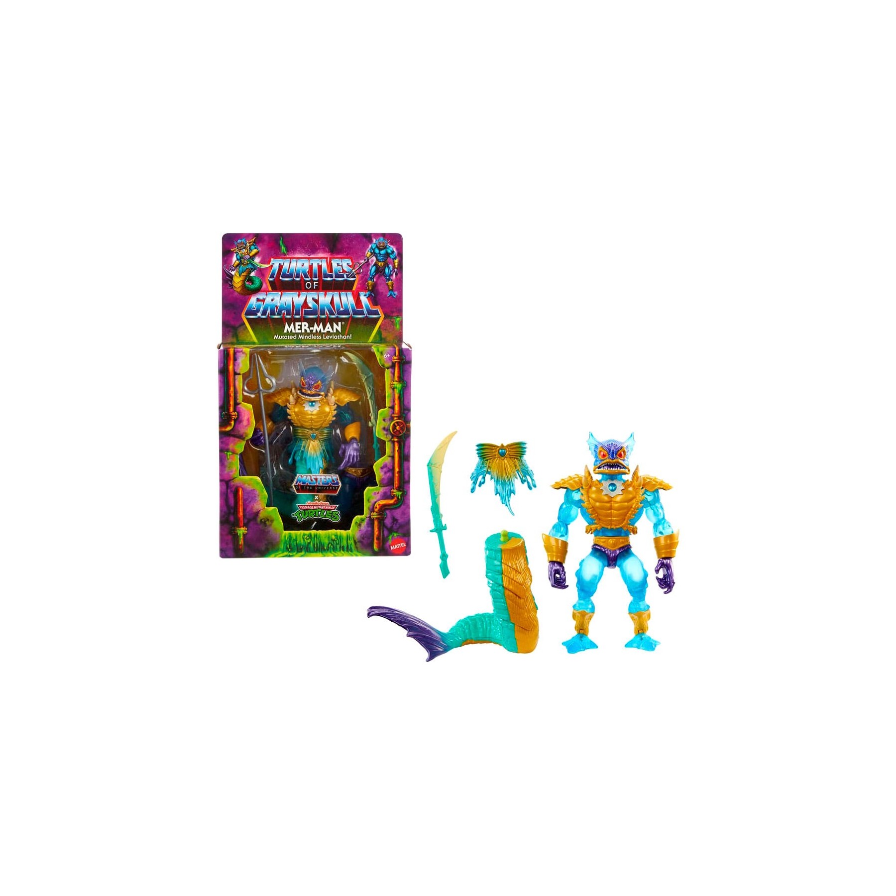 Figura Mer-Man Turtles of Grayskull Masters of the Universe 14cm