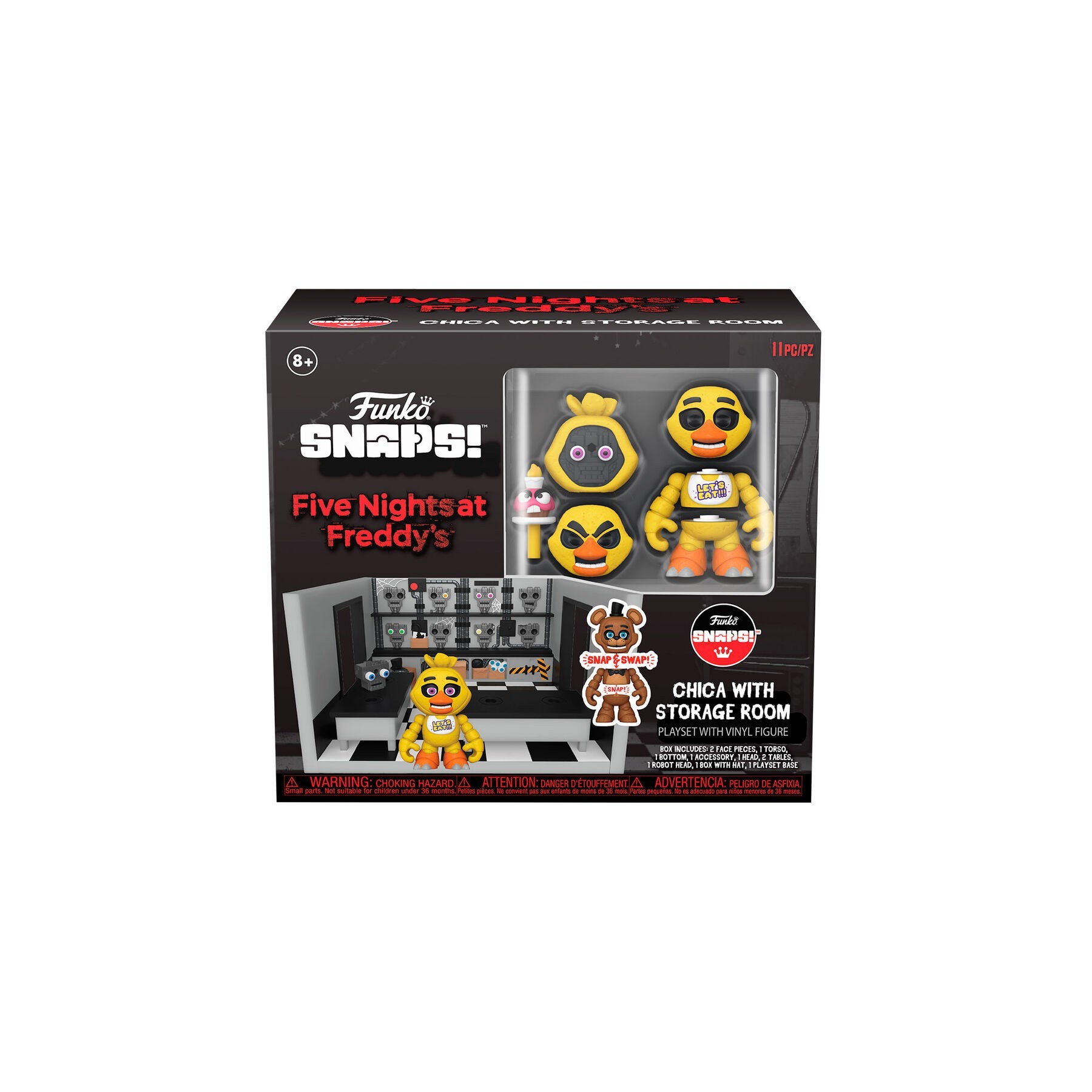 Figura playset Snaps! Five Nights at Freddys Chica with Storage Room