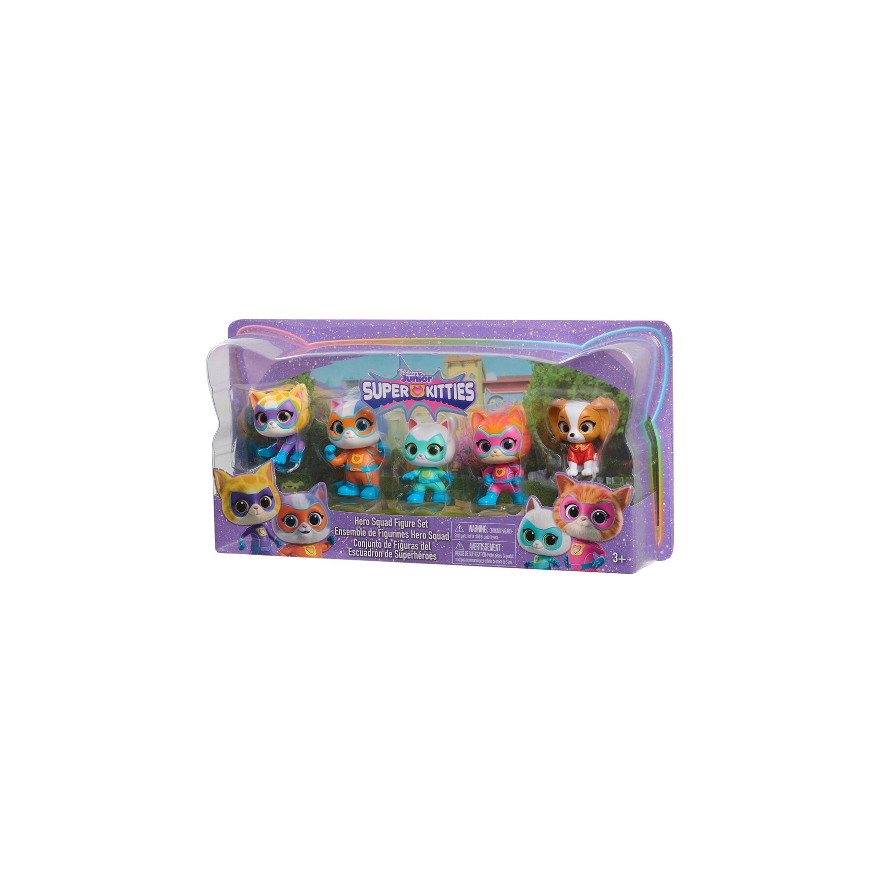 Blister 5 figuras Hero Squad SuperKitties 7,5cm