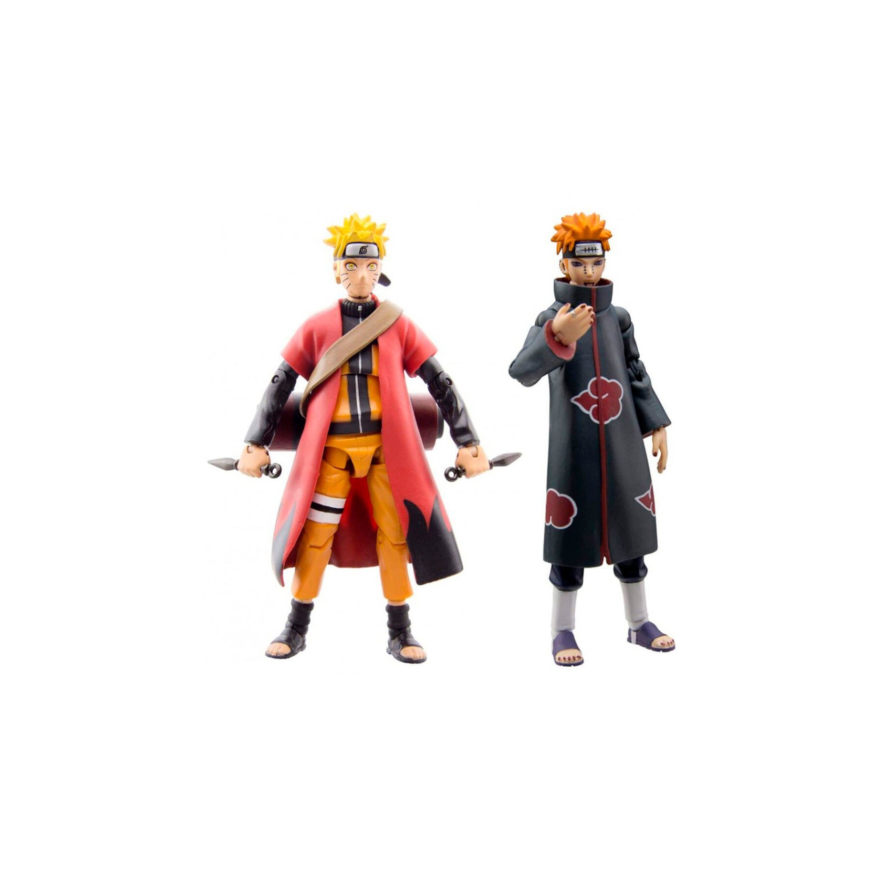 Set figuras Naruto vs Pain Sage Mode 25th Anniversary Naruto Shippuden 10cm