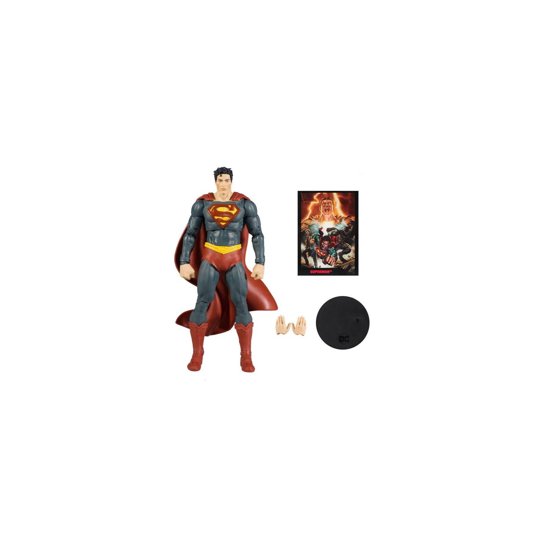 Figura Superman  + Comic Black Adam DC Comics 17cm